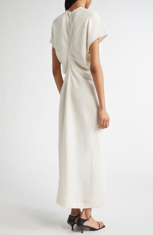 TOTEME Crinkle Texture Knit Maxi Dress in White | Lyst