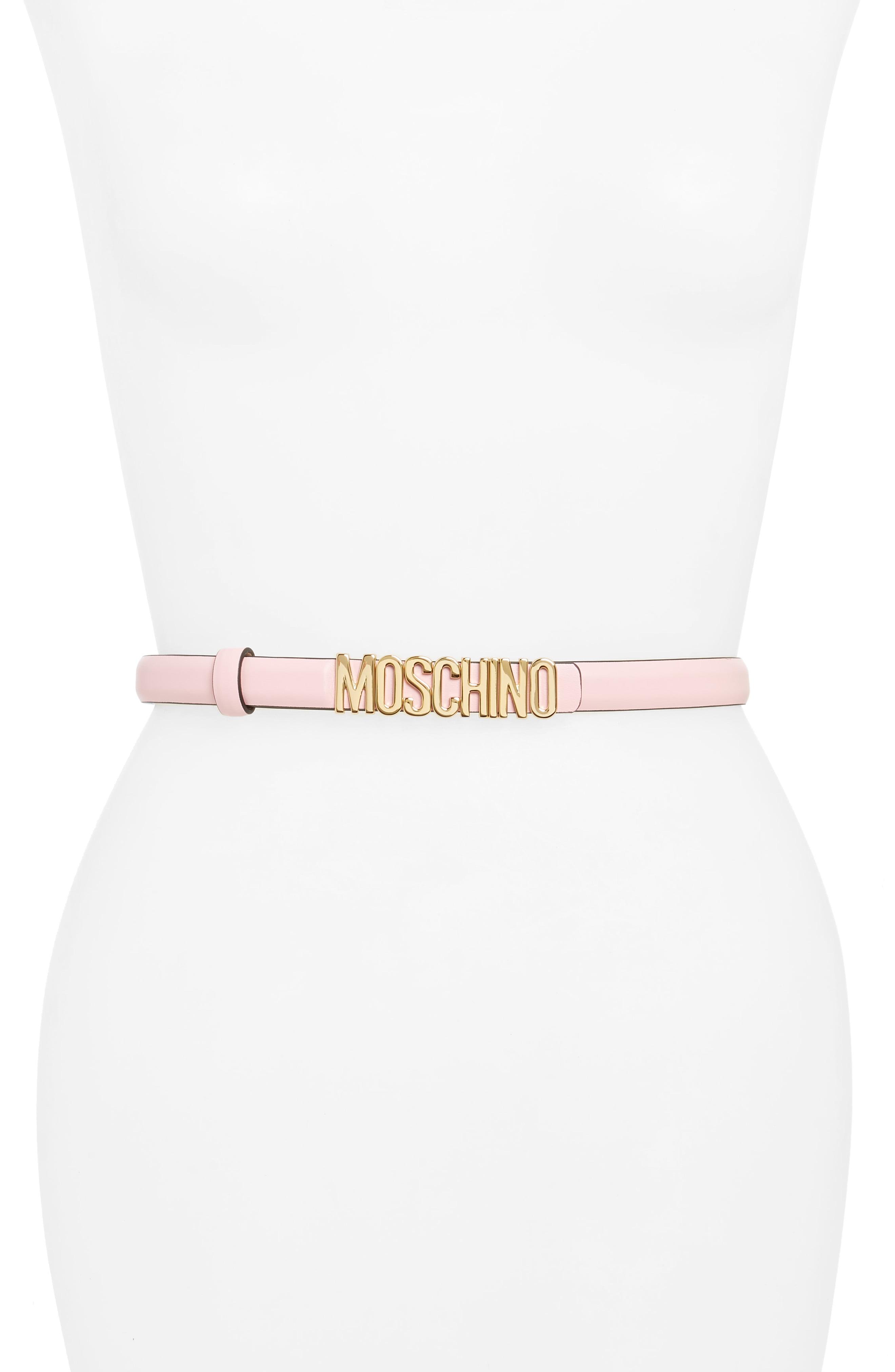 moschino skinny belt