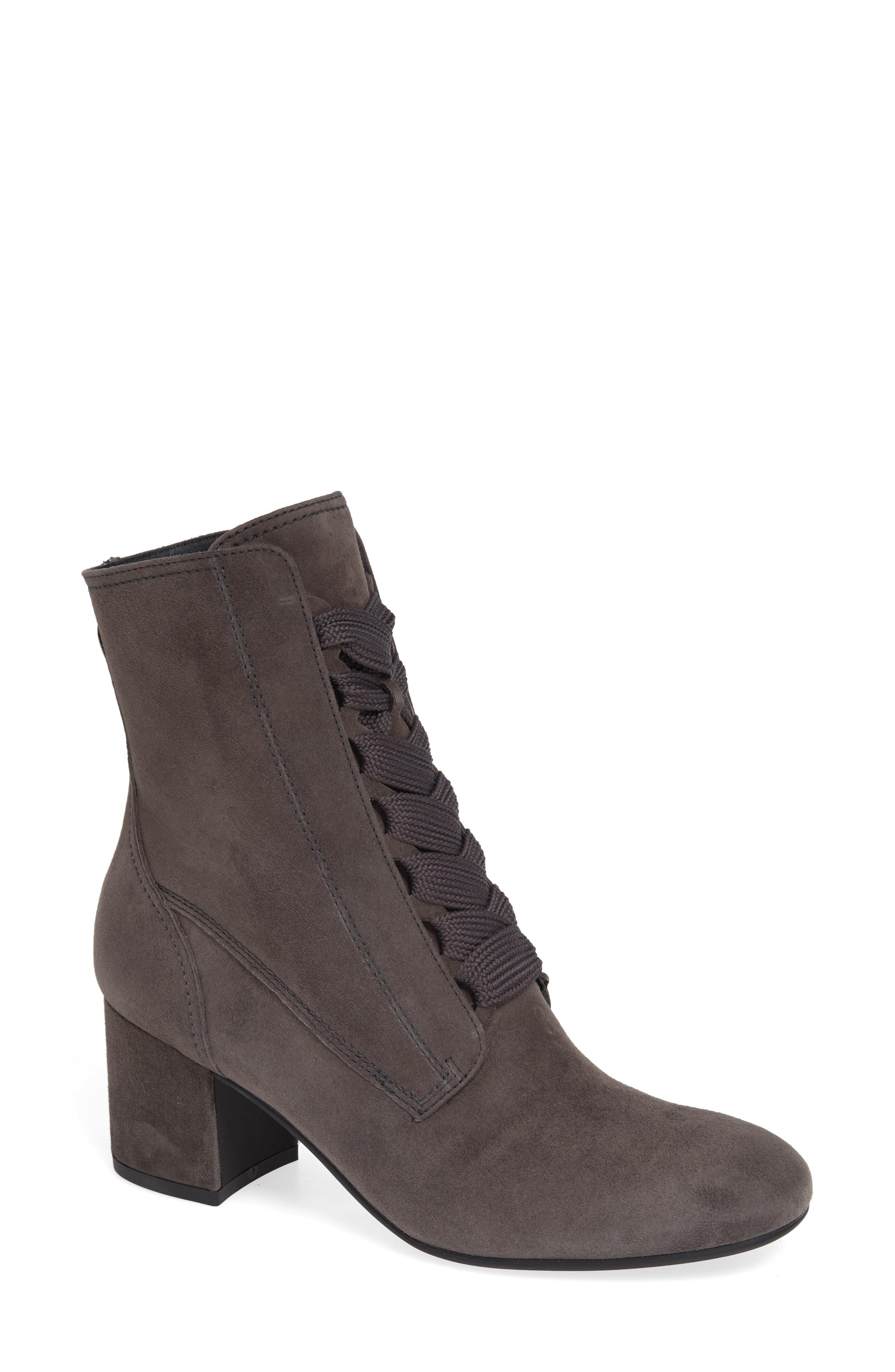 Paul Green Tracy Lace-up Bootie in Iron 