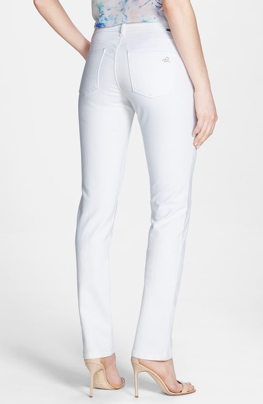 DL1961 Denim 'coco' Curvy Straight Jeans in White Lyst