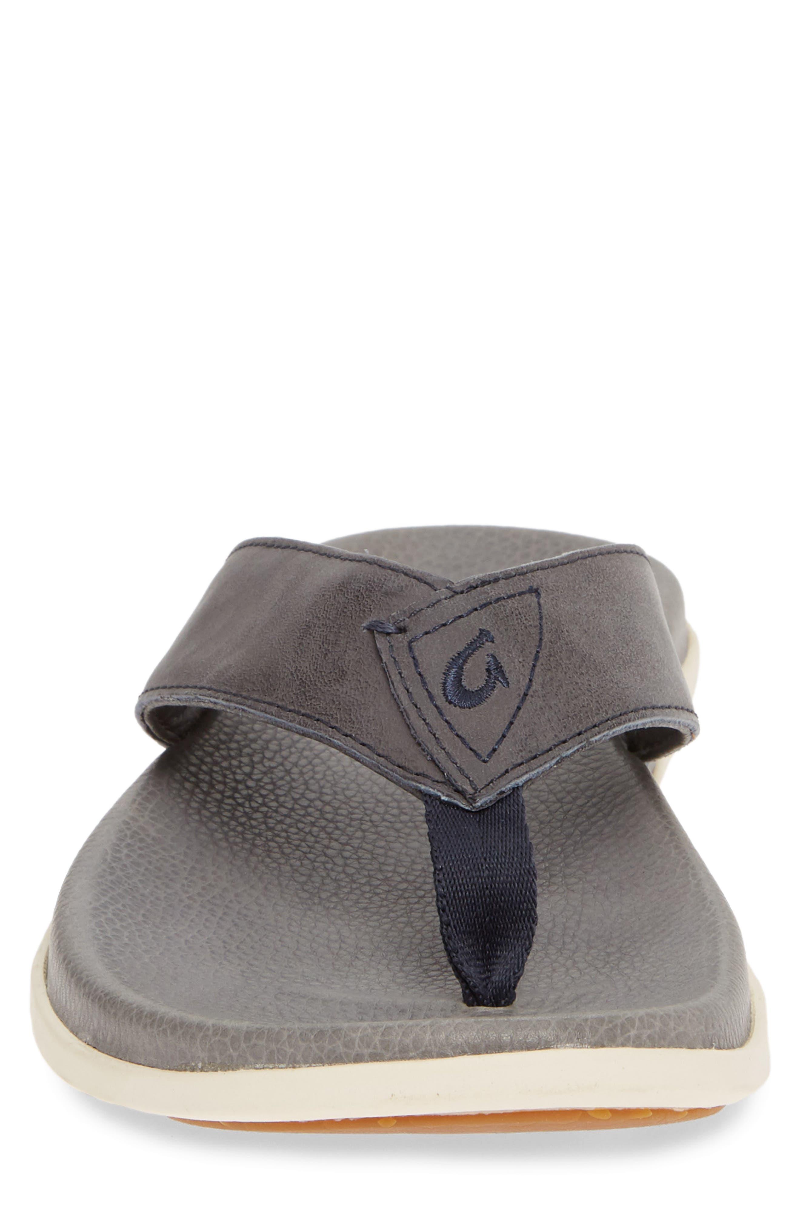Olukai Nalukai Flip Flop in Gray for 