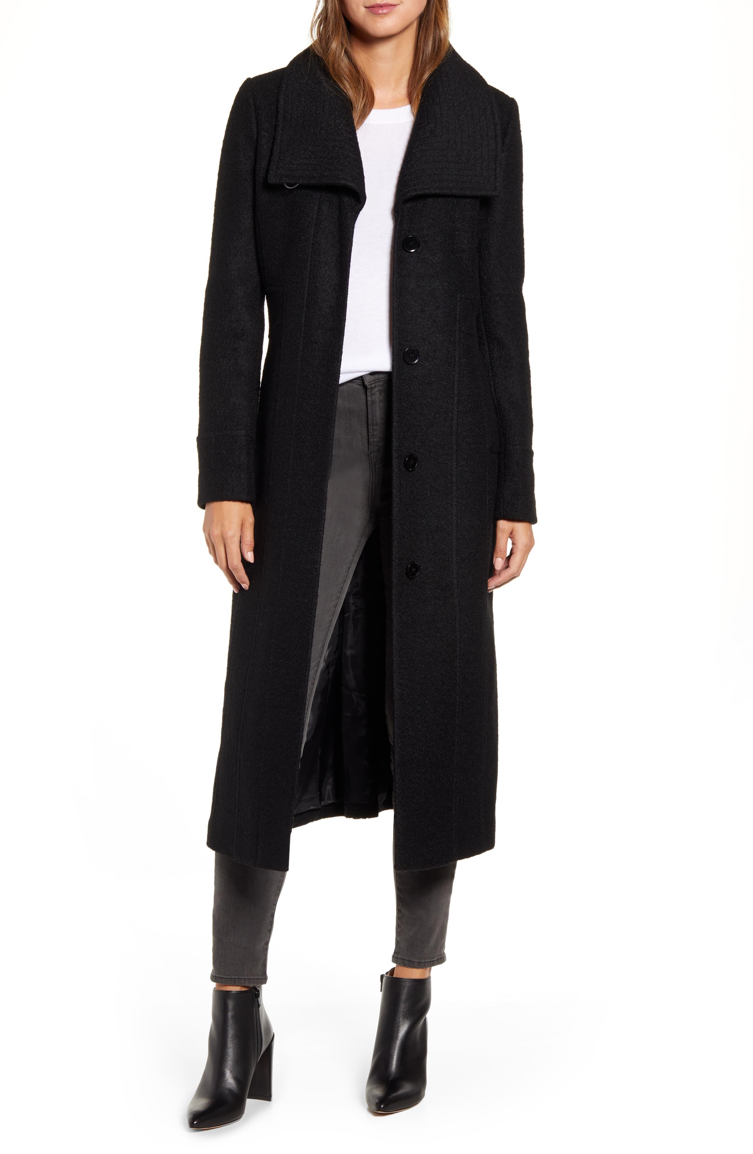 Kenneth cole boucle maxi coat Clearance