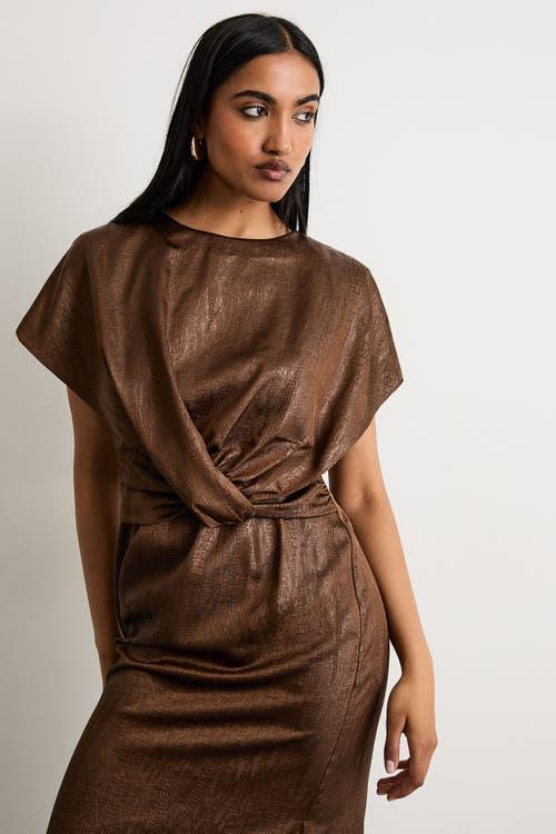 Leather Brown Dresses for Women | Lyst