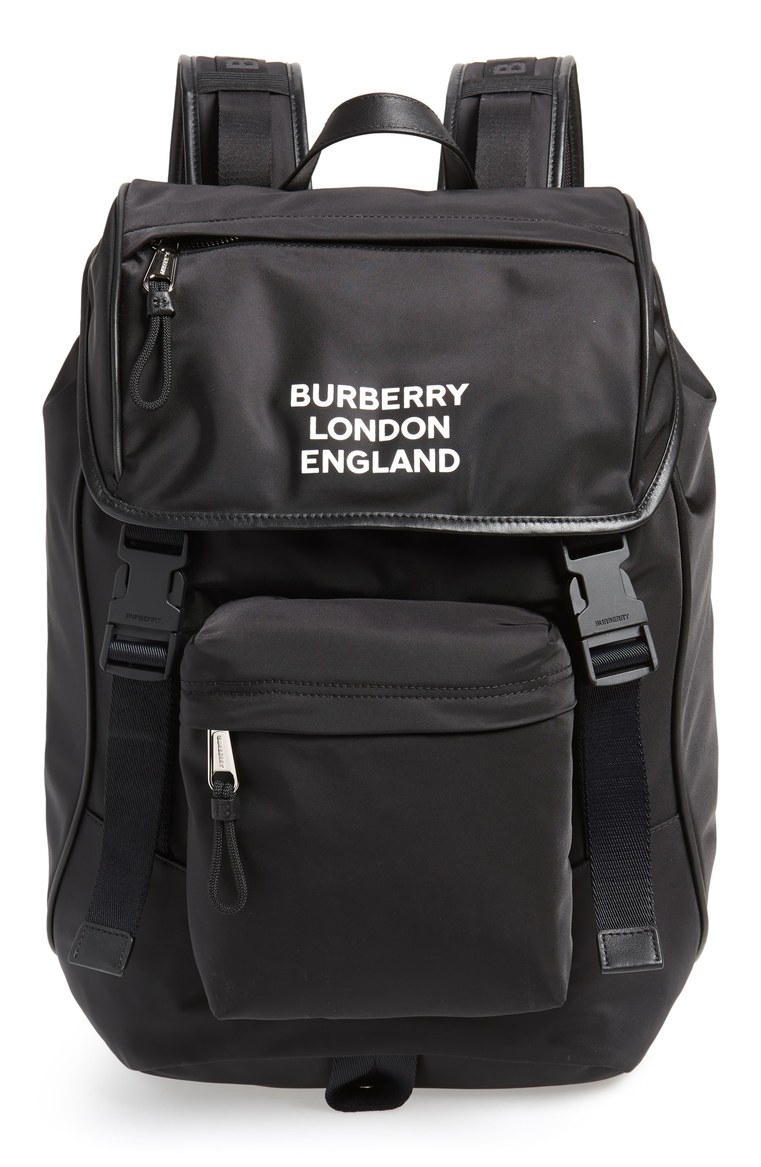 burberry black backpack
