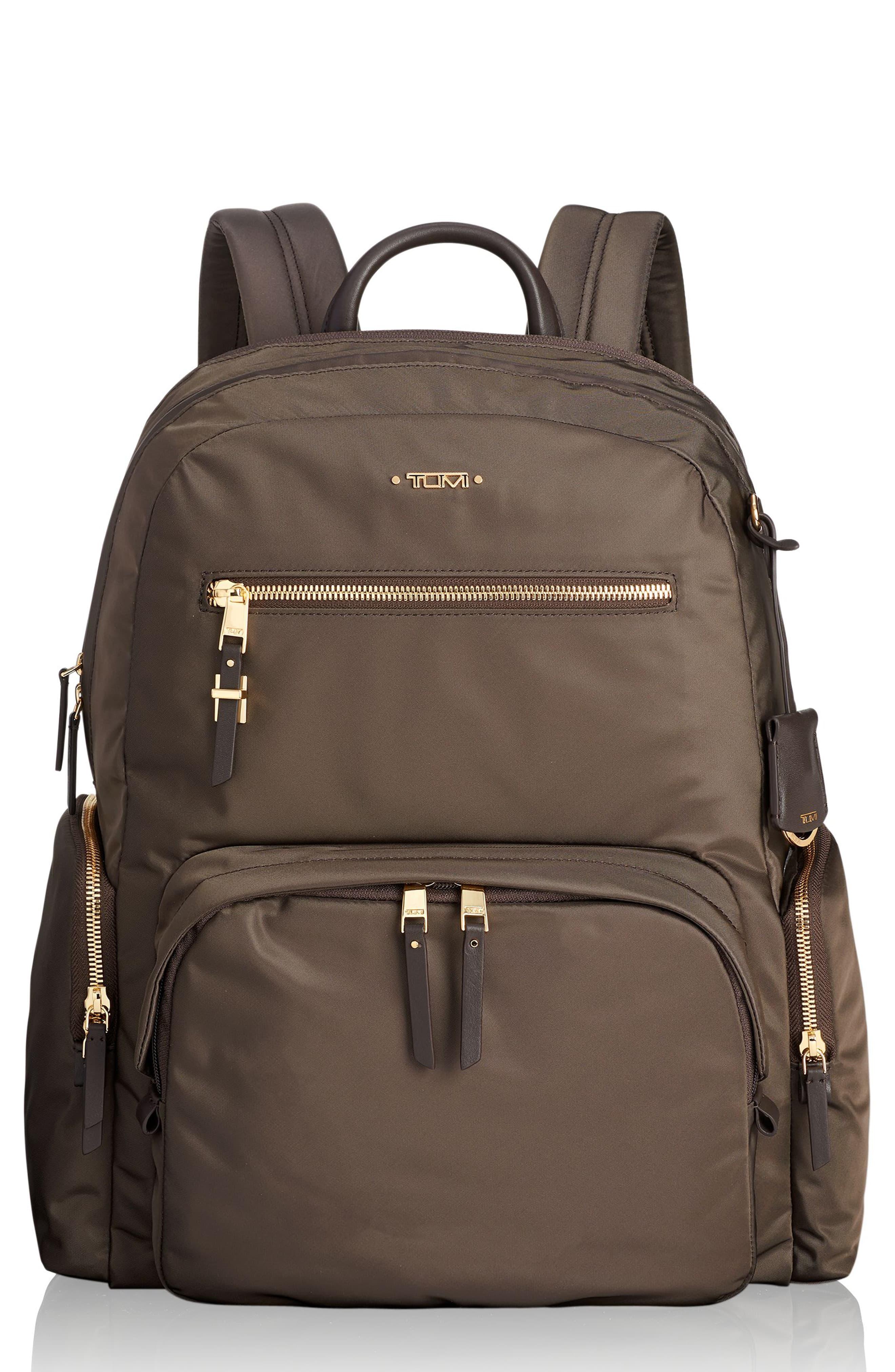 Tumi Leather Voyager Carson Nylon Backpack in Black - Lyst