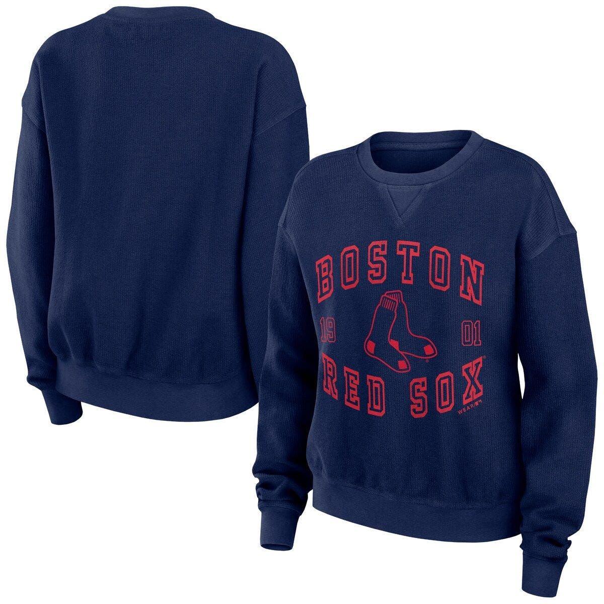 WEAR by Erin Andrews Boston Red Sox Vintage Cord Pullover Sweatshirt At  Nordstrom in Blue