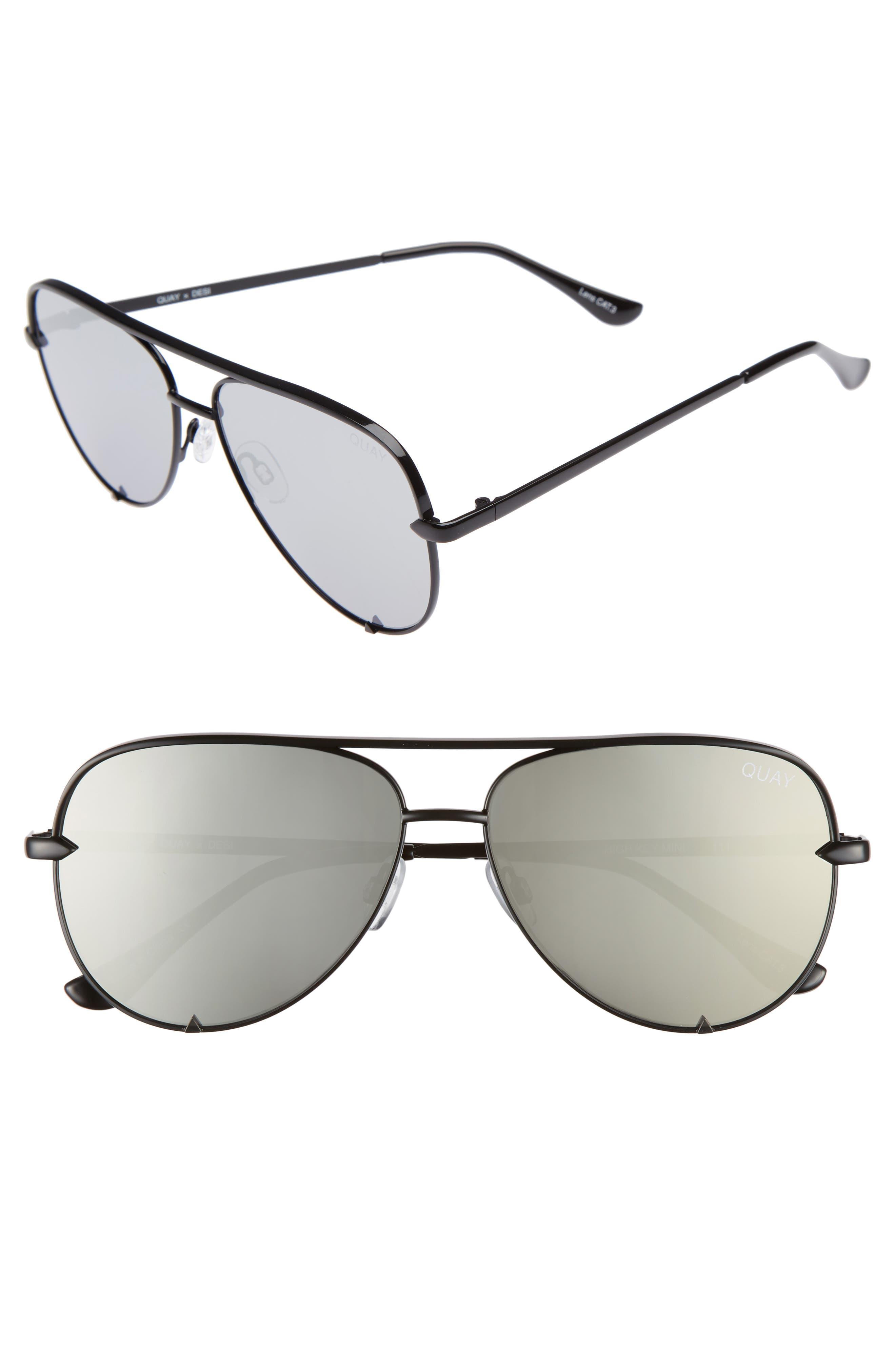 Quay High Key Mini 51mm Aviator Sunglasses | Lyst