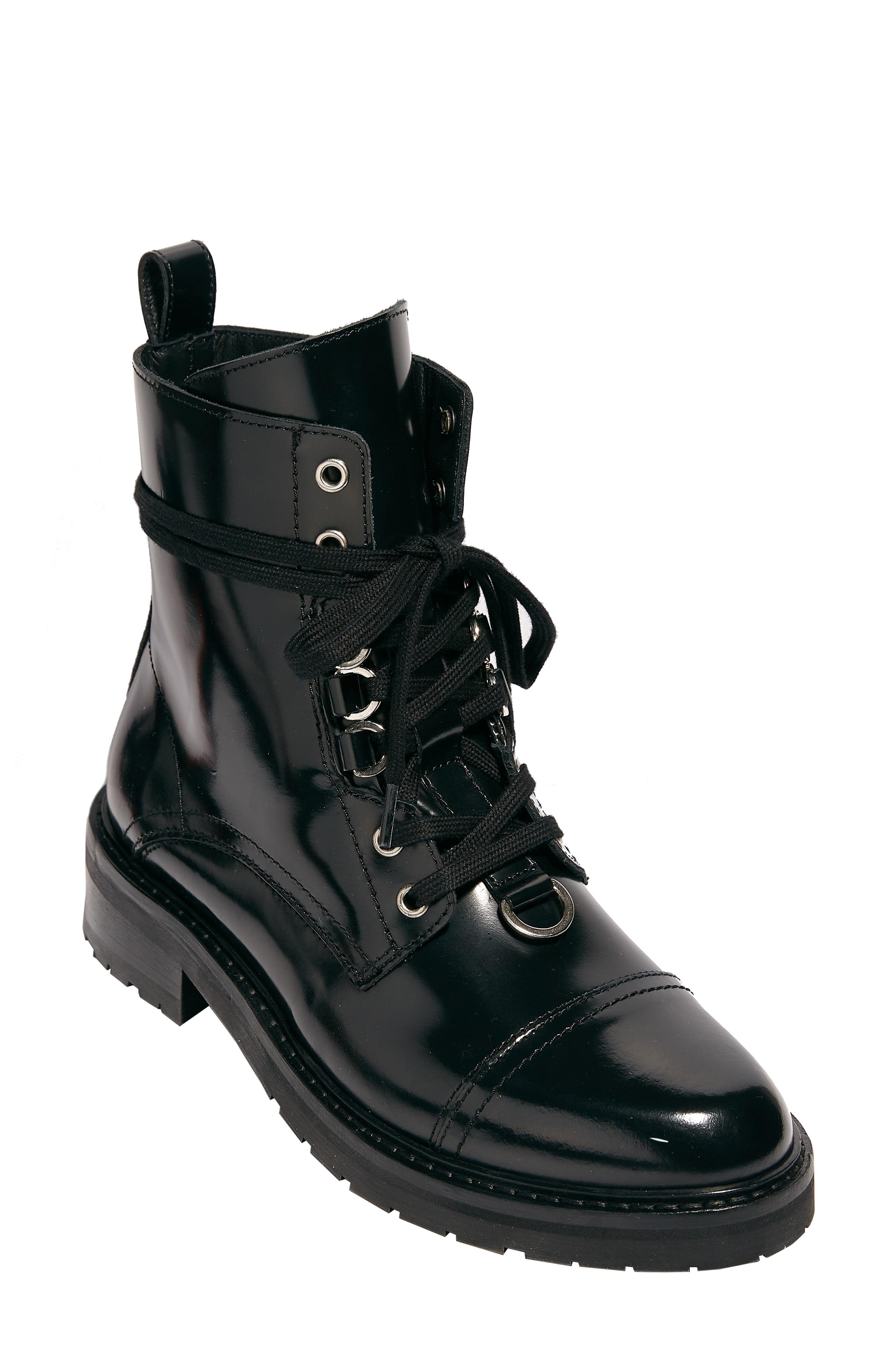 AllSaints Lira Hiker Boot in Black Leather (Black) - Lyst