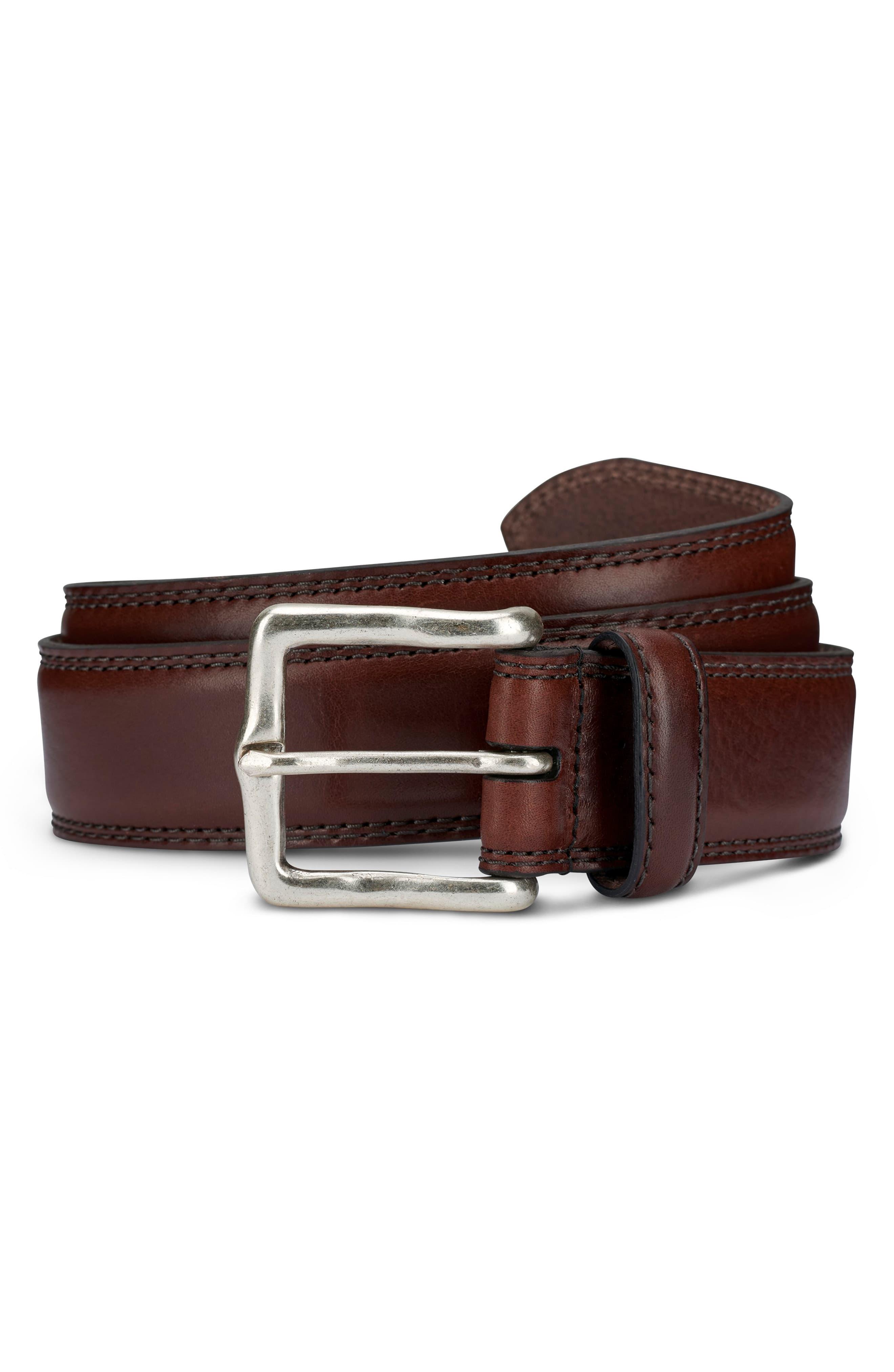 allen edmonds tan belt
