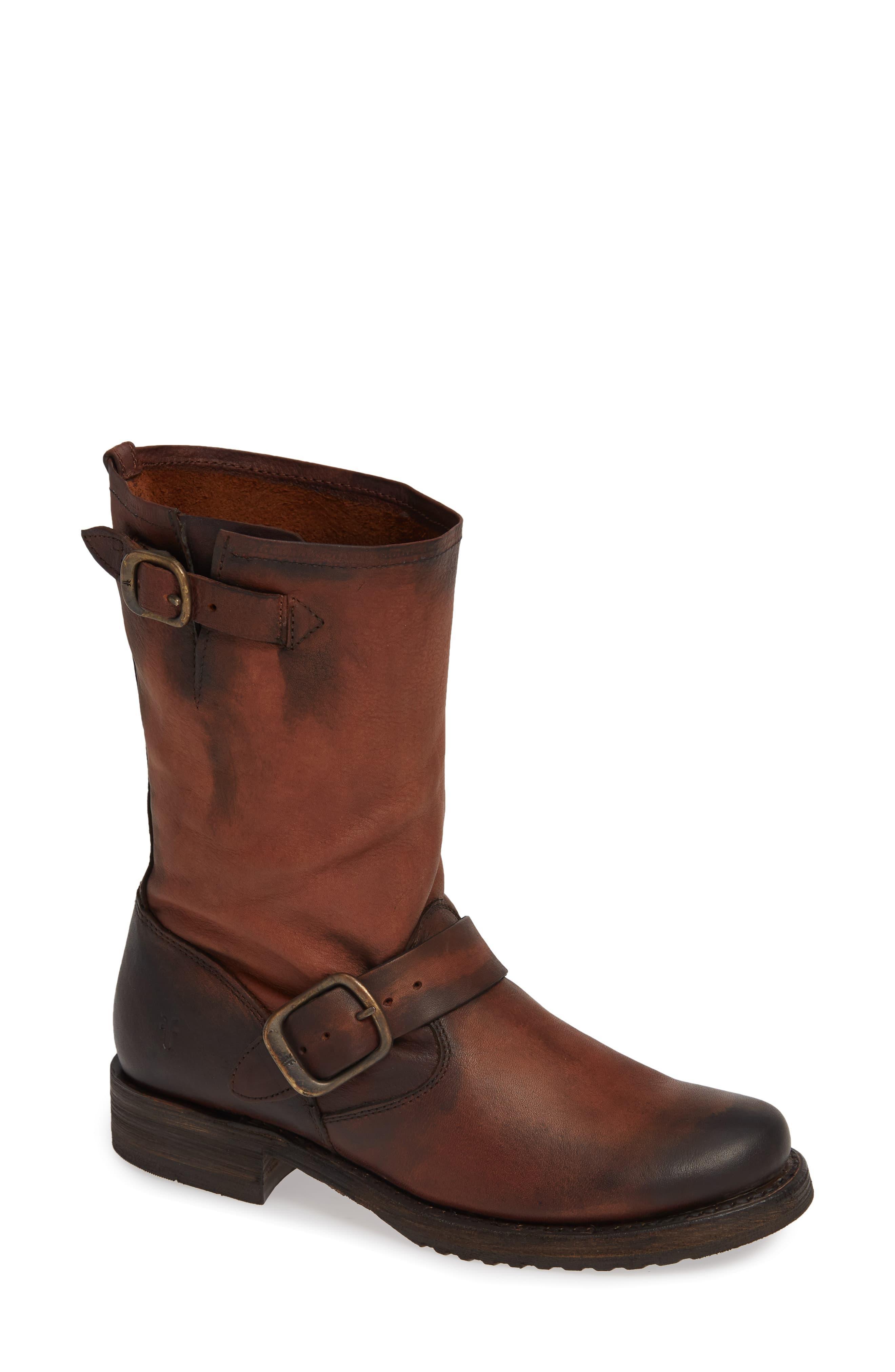 Frye Leather 'veronica' Short Boot in Brown - Lyst