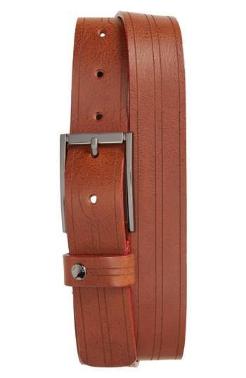 Ted Baker Magno Leather Belt in Tan (Brown) for Men - Lyst