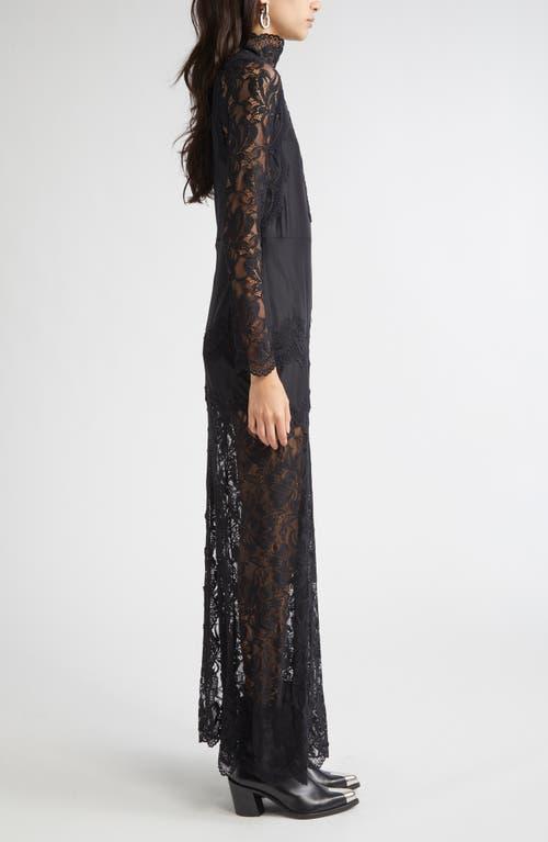 Rabanne Long Sleeve Lace & Jersey Dress in Black | Lyst Rabanne Long Sleeve Lace & Jersey Dress in Black | Lyst