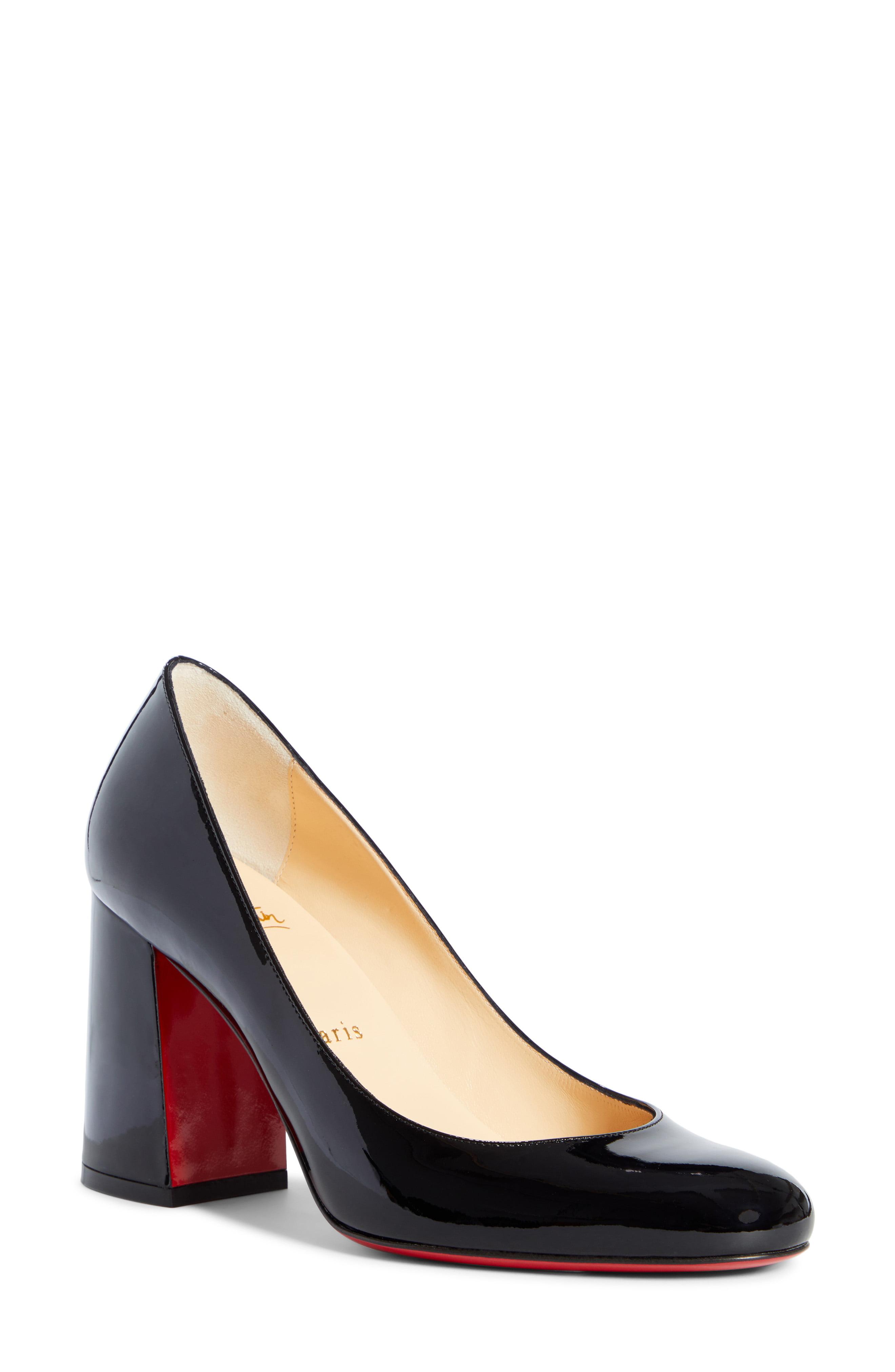 Christian Louboutin Baobab Block Heel Pump in Black Lyst