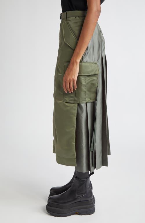 sacai-Khaki-Nylon-Twill-Cargo-