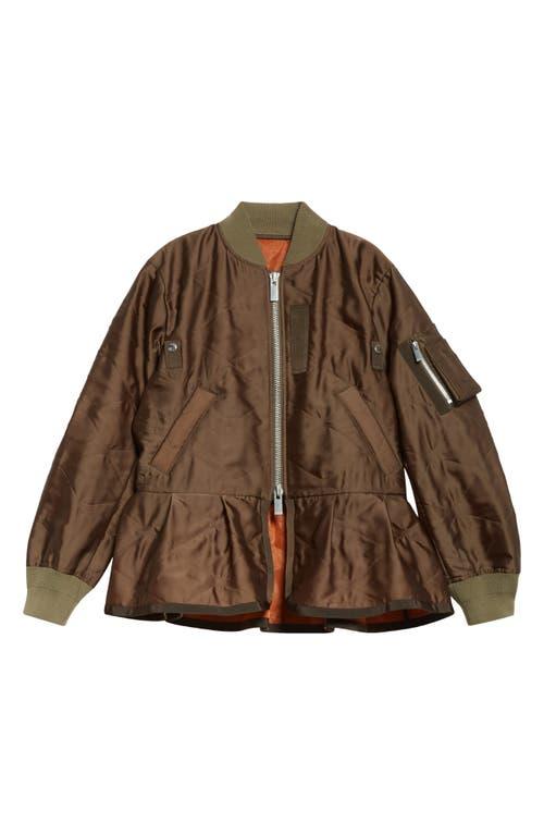 ■sacai■サカイ■Quilted Satin Peplum Jacket■ジャケット■ Sacai Quilted Satin Peplum Jacket | Nordstrom