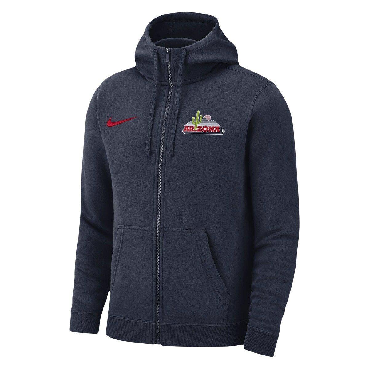 Nike Arizona Wildcats Club Full zip Hoodie At Nordstrom in Blue
