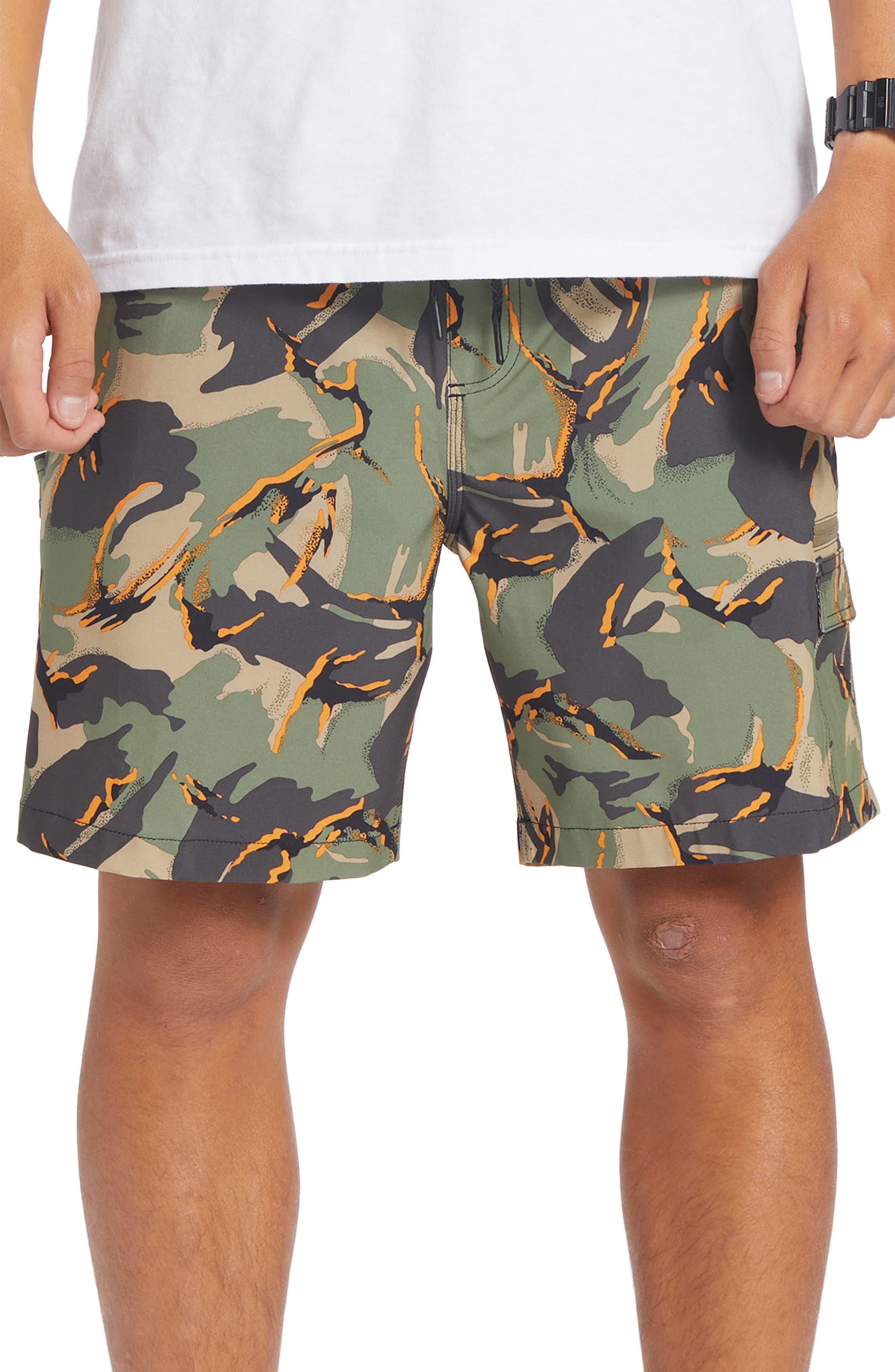 Quiksilver Taxer Amphibian Cargo Shorts in Natural for Men | Lyst