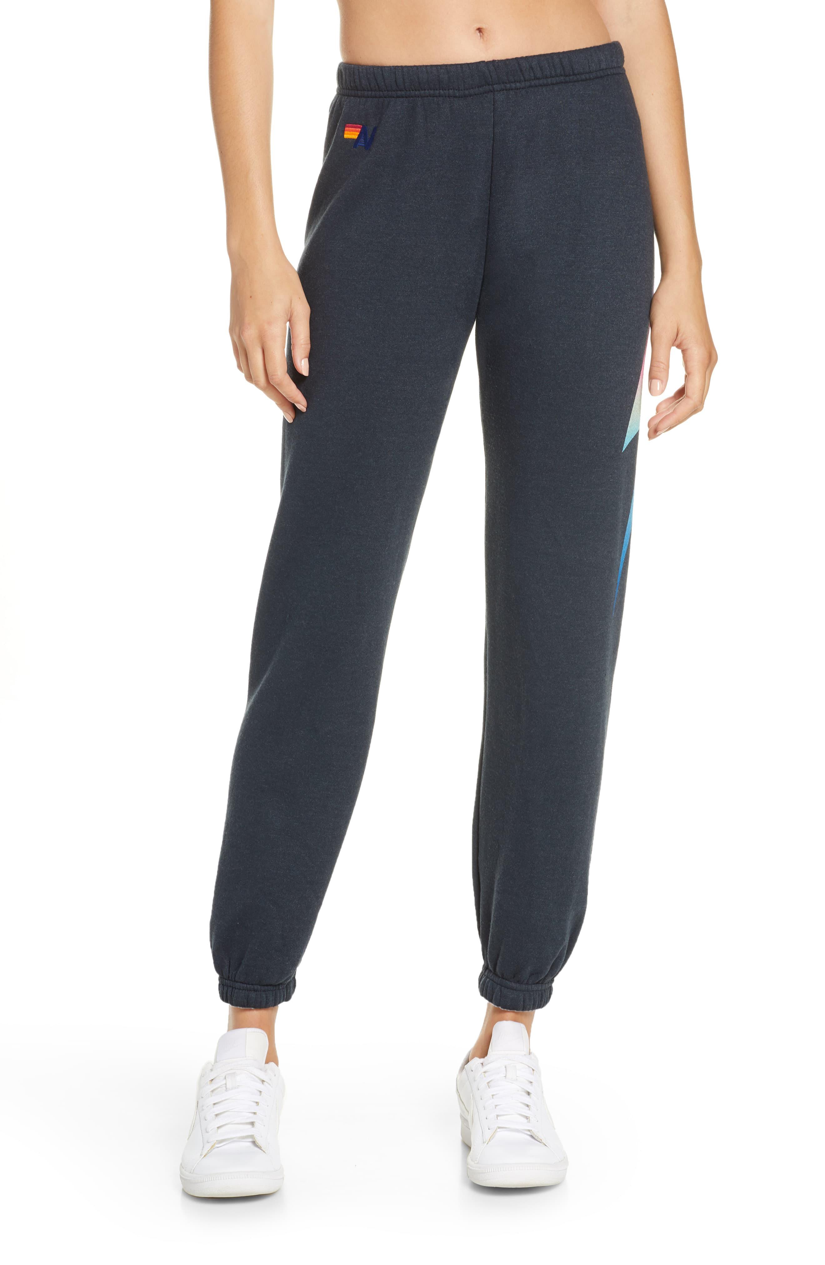 Aviator Nation Cotton Bolt Sweatpants Charcoal/metallic Gold - Save 1% - Lyst