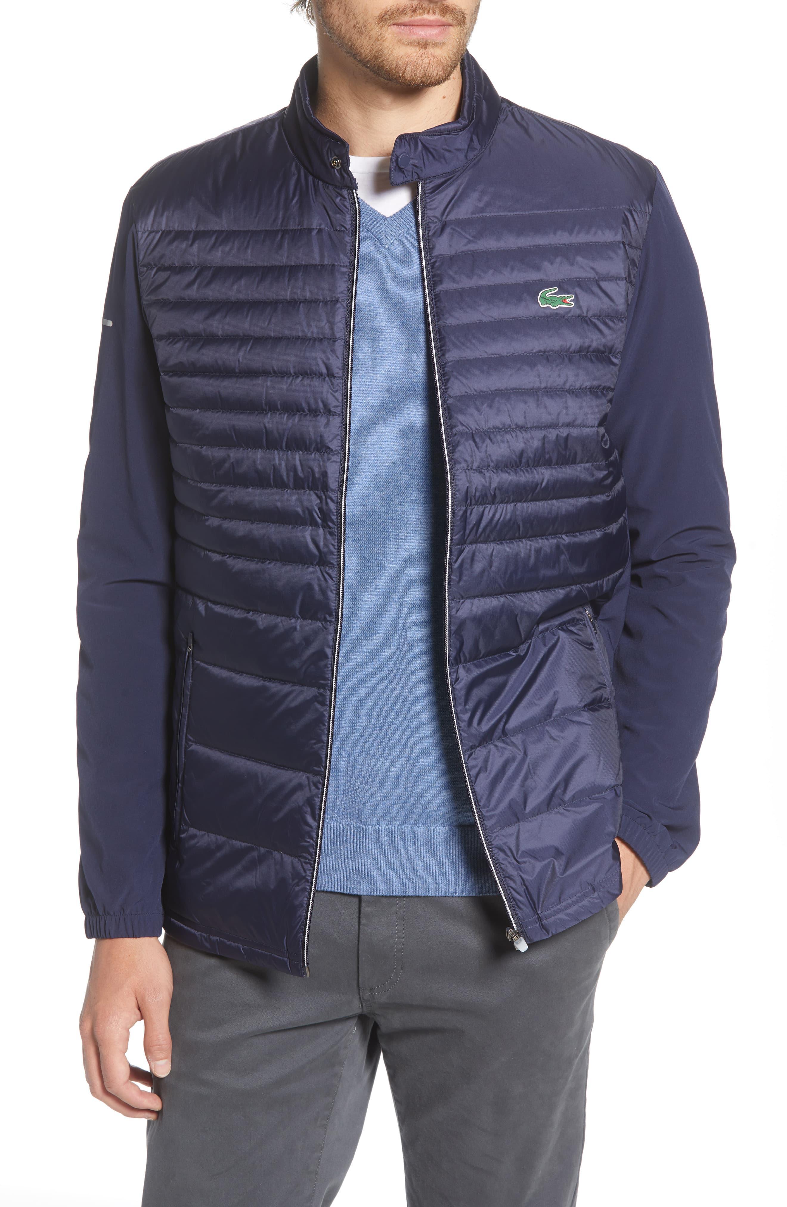 Lacoste Golf Hybrid Down Jacket in Navy 