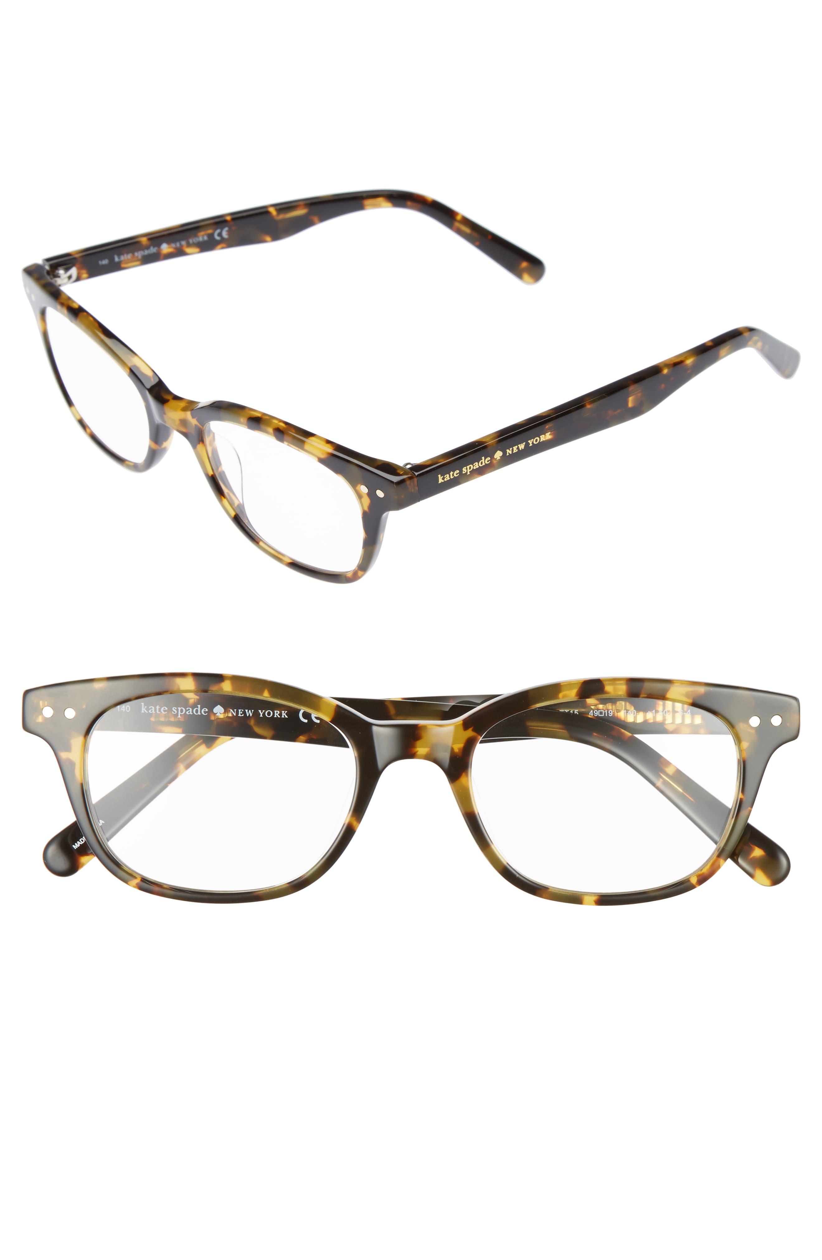 Kate Spade Rebecca 49mm Reading Glasses Tokyo Tortoise Lyst