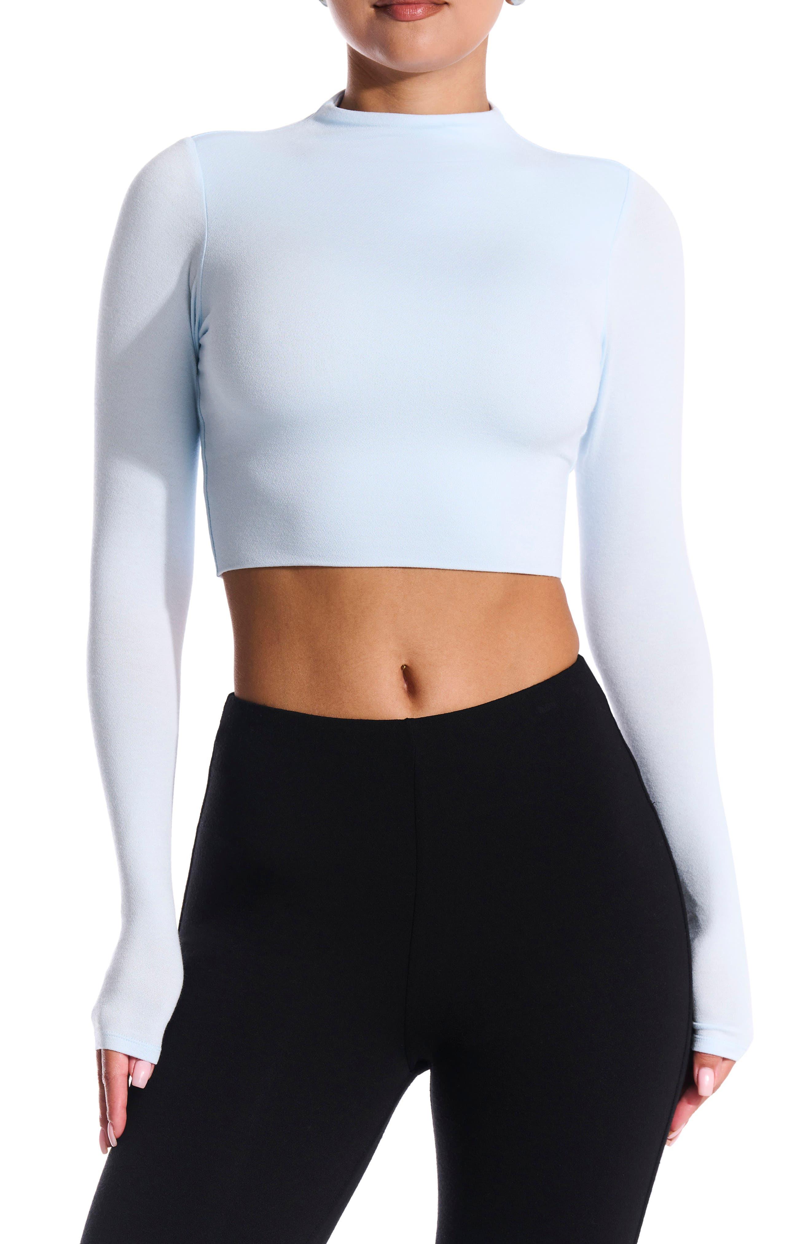Naked Wardrobe The Nw Crop Top in White