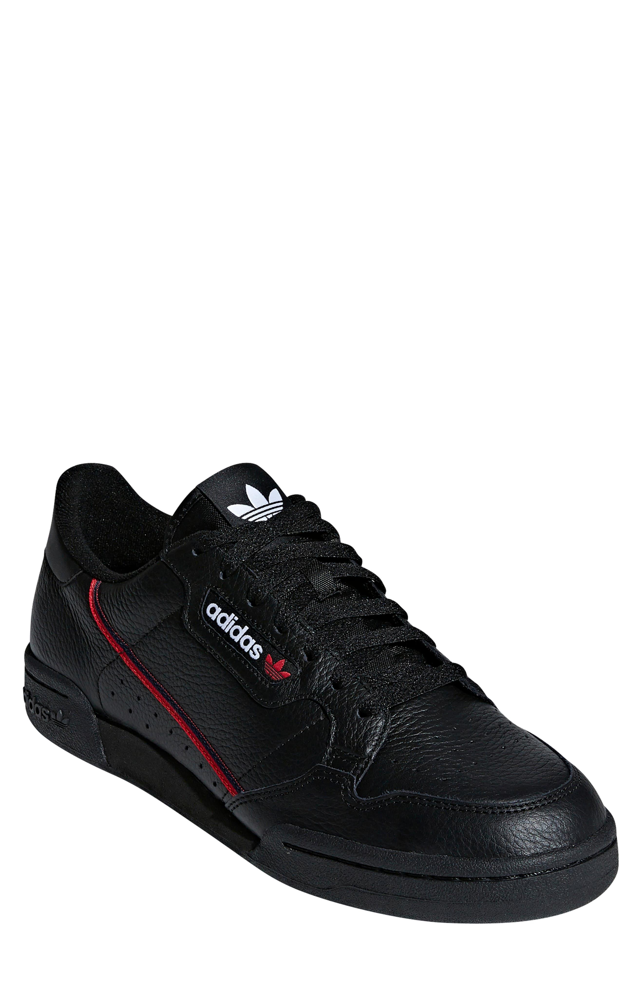 adidas originals continental 80's trainers in black