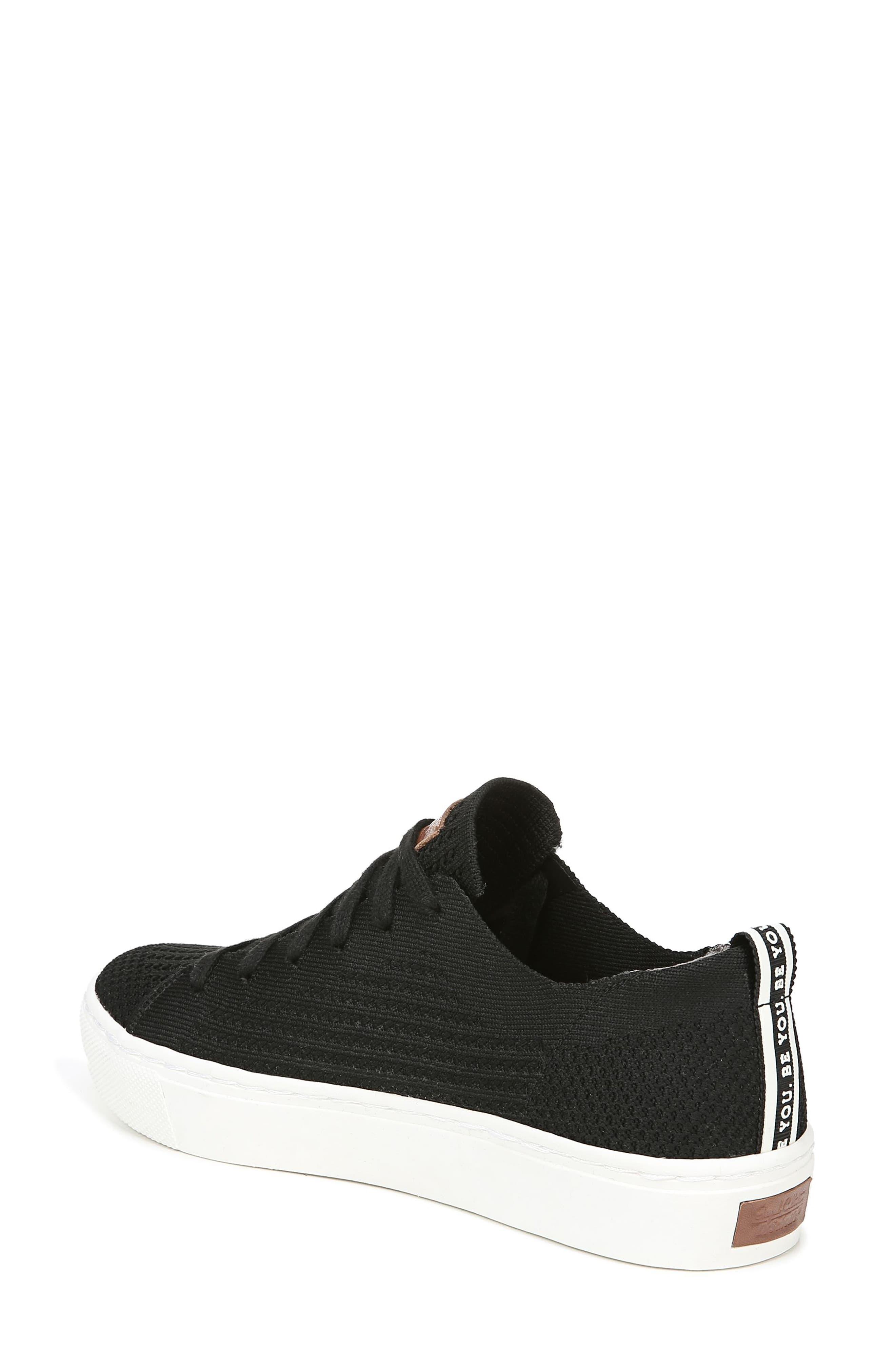 dr scholl's black platform sneakers