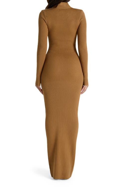 long sleeve thick dress Pink Thick Ribbed Knit Maternity Maxi Sweater Dress