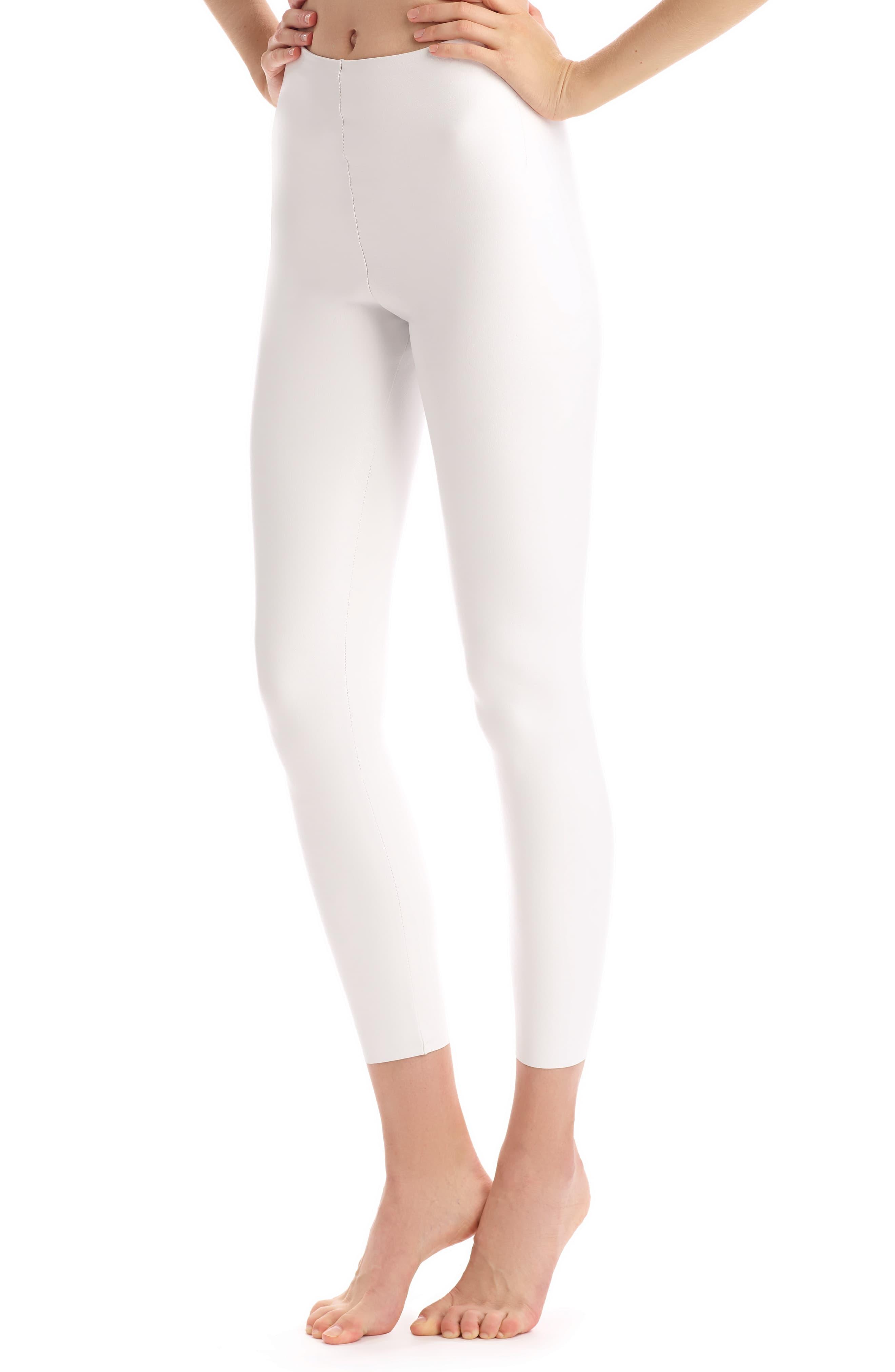 Commando Perfect Control Faux Leather Leggings In White Lyst