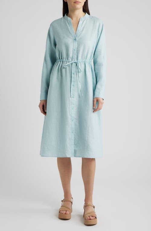 chinese dress ladies Eileen Fisher Washed Organic Linen Délavé Shirt Dress – BLU'S main image 0