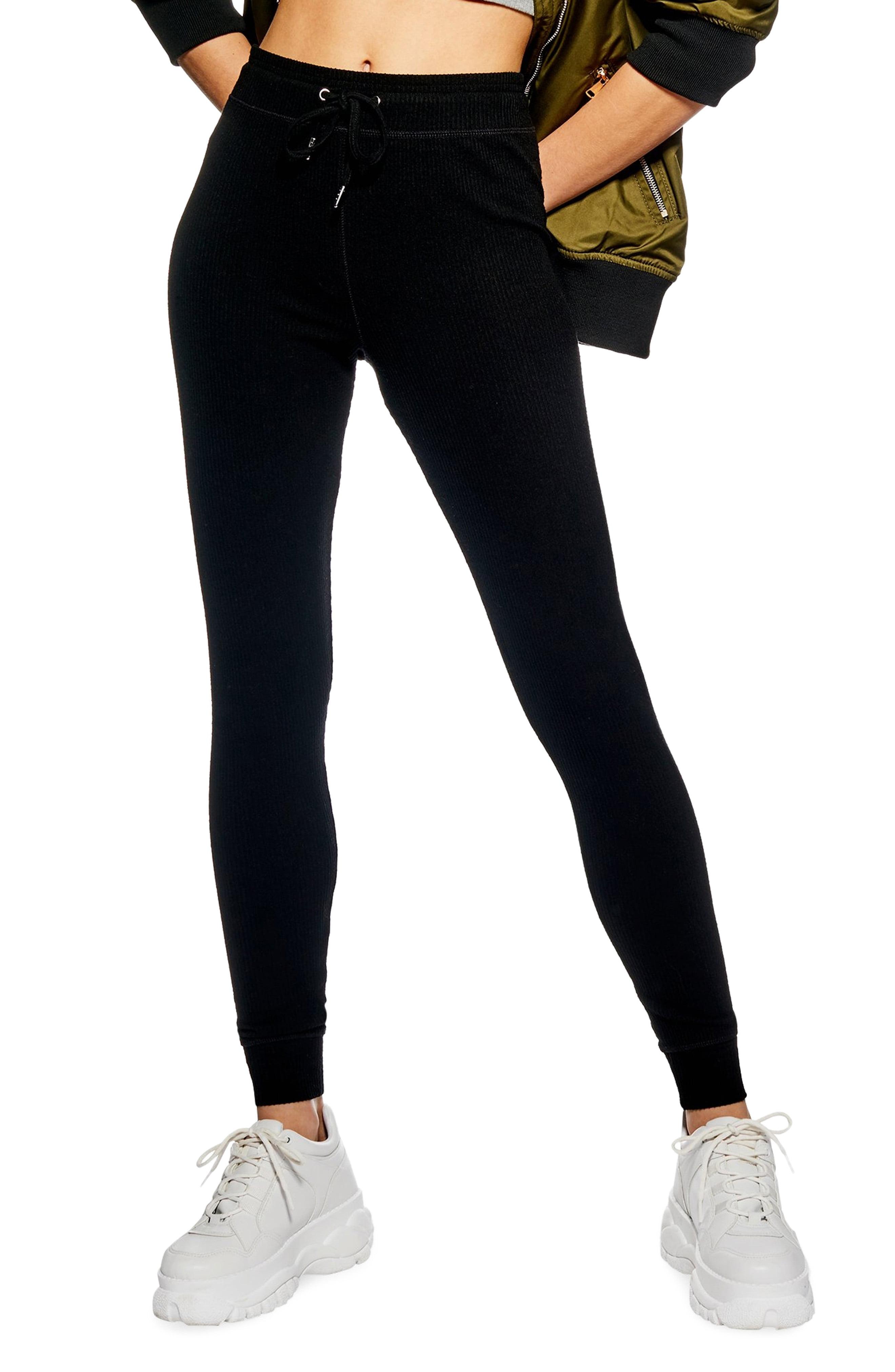 ribbed skinny joggers
