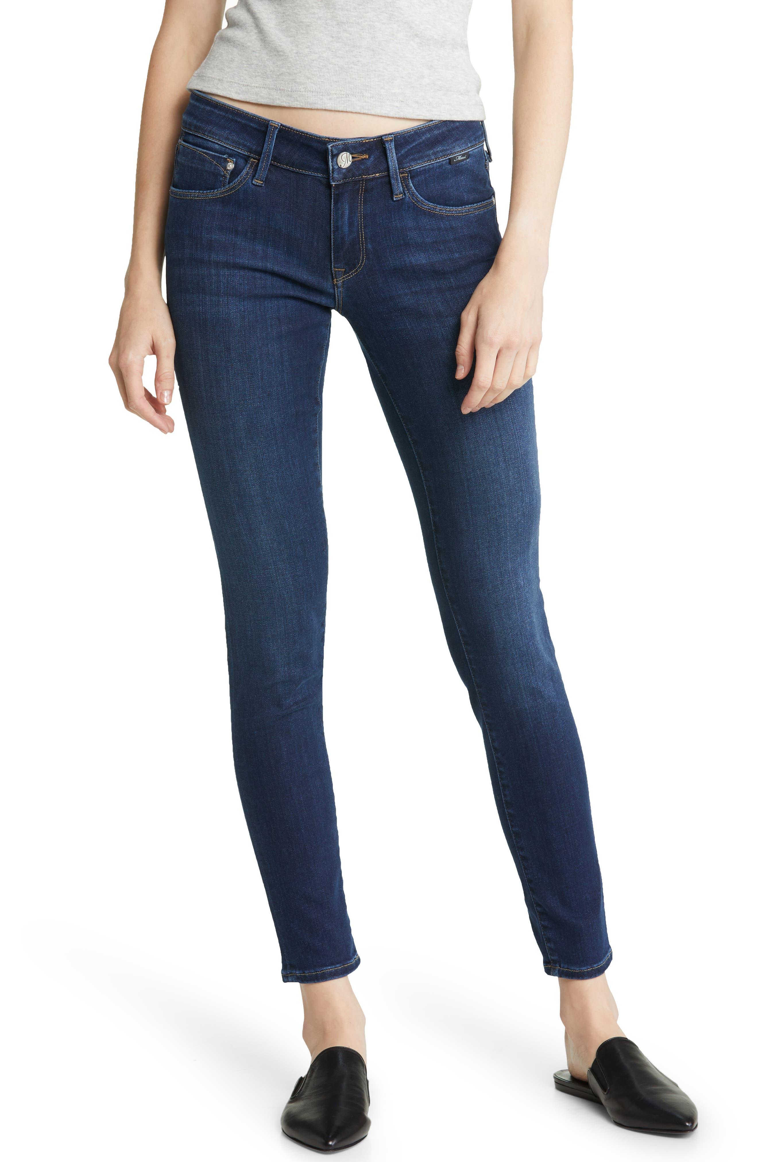 Mavi Serena Low Rise Super Skinny Jeans in Blue | Lyst