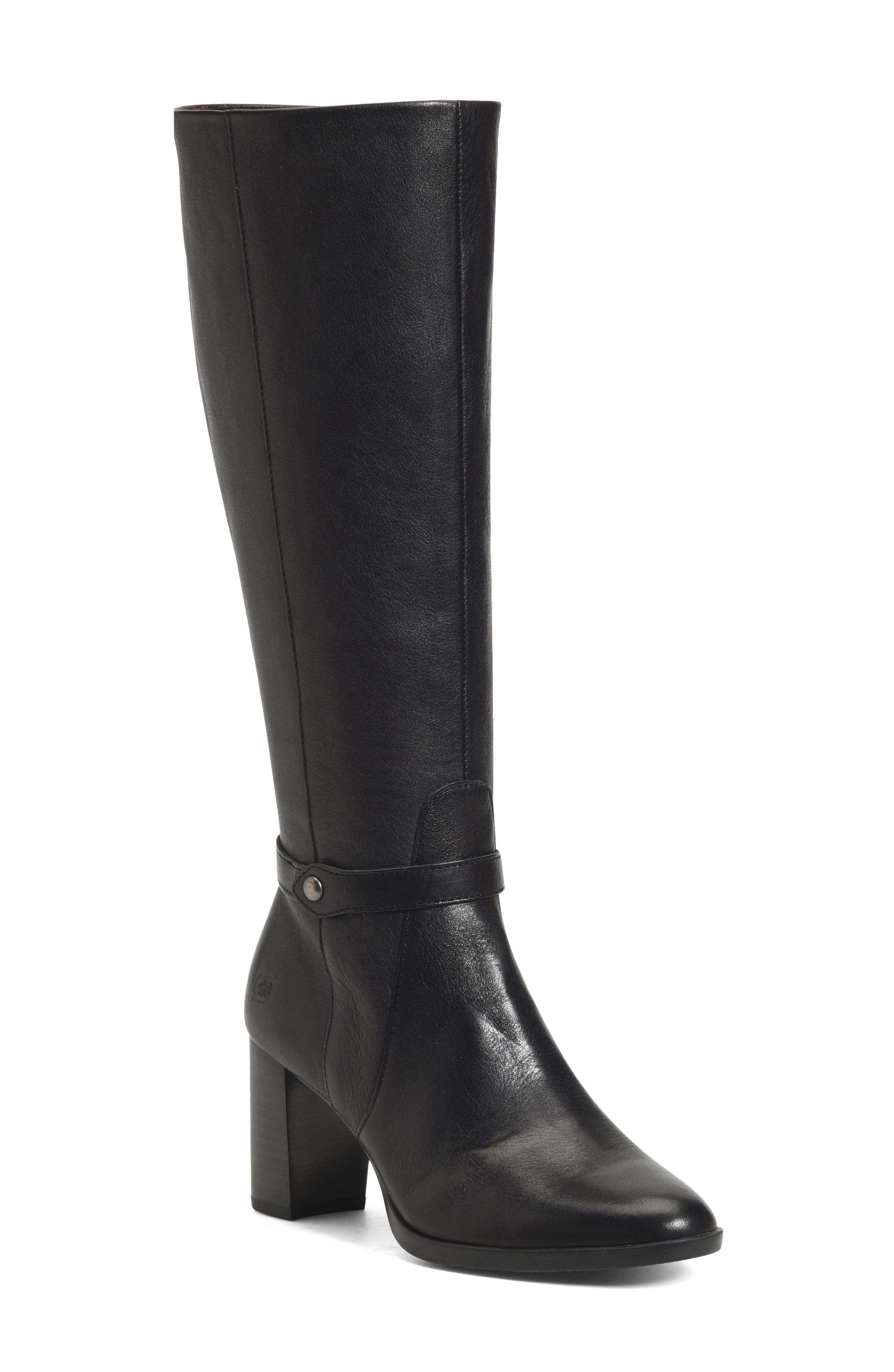 Born Leather Børn Ellendale Knee High Boot in Black Leather (Black) - Lyst