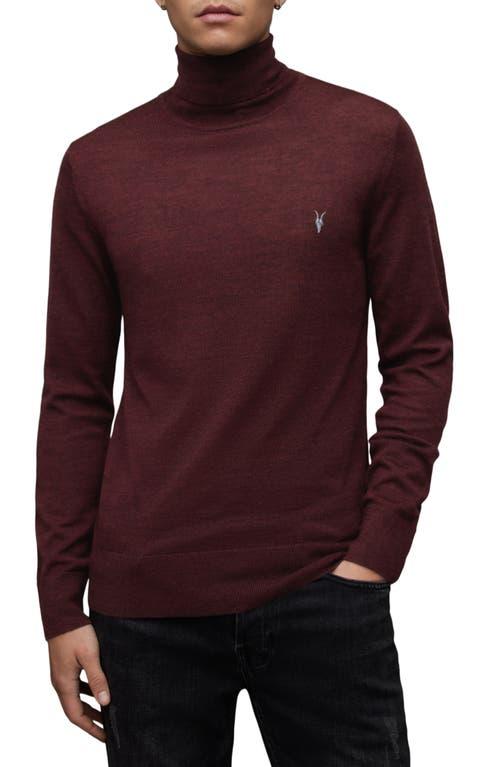 AllSaints Mode Merino Wool Turtleneck Sweater in Purple for Men Lyst