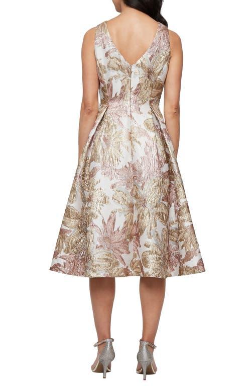 sachin and babi light blue dress Alex Evenings Petite Sequin Lace Gown - Deep Plum main image 0