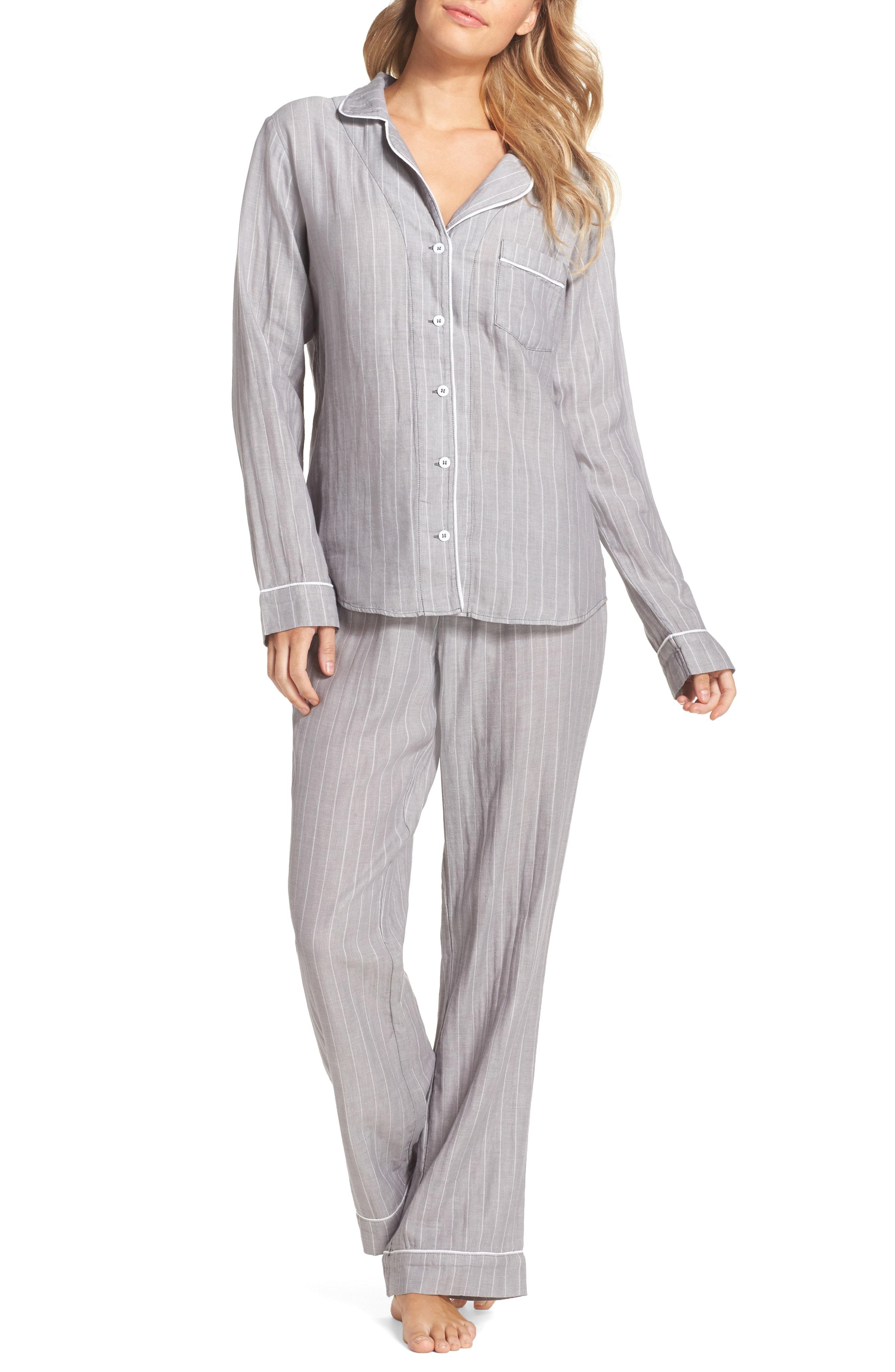 UGG Cotton Ugg Raven Stripe Pajamas in 