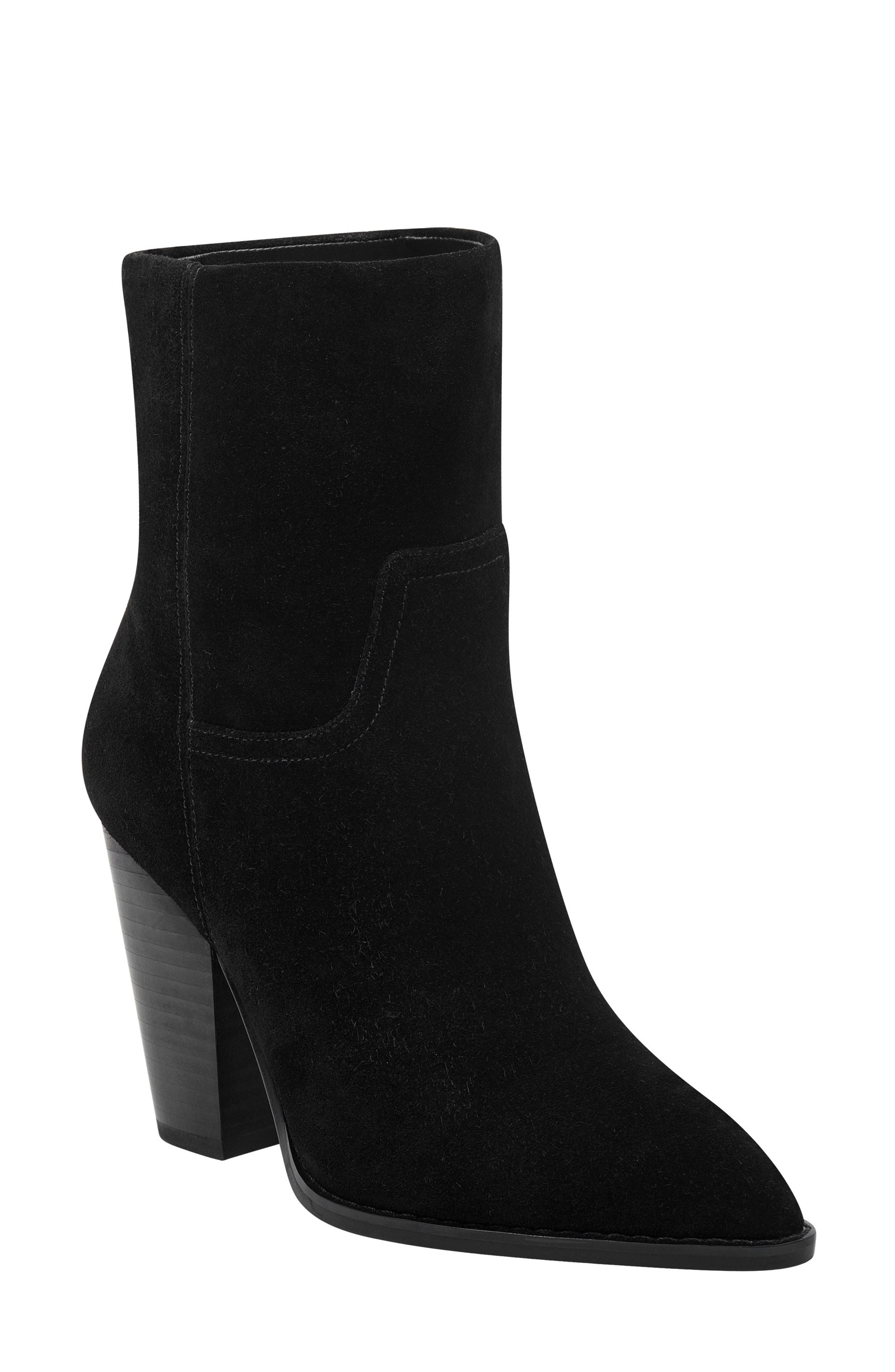 marc fisher black suede boots