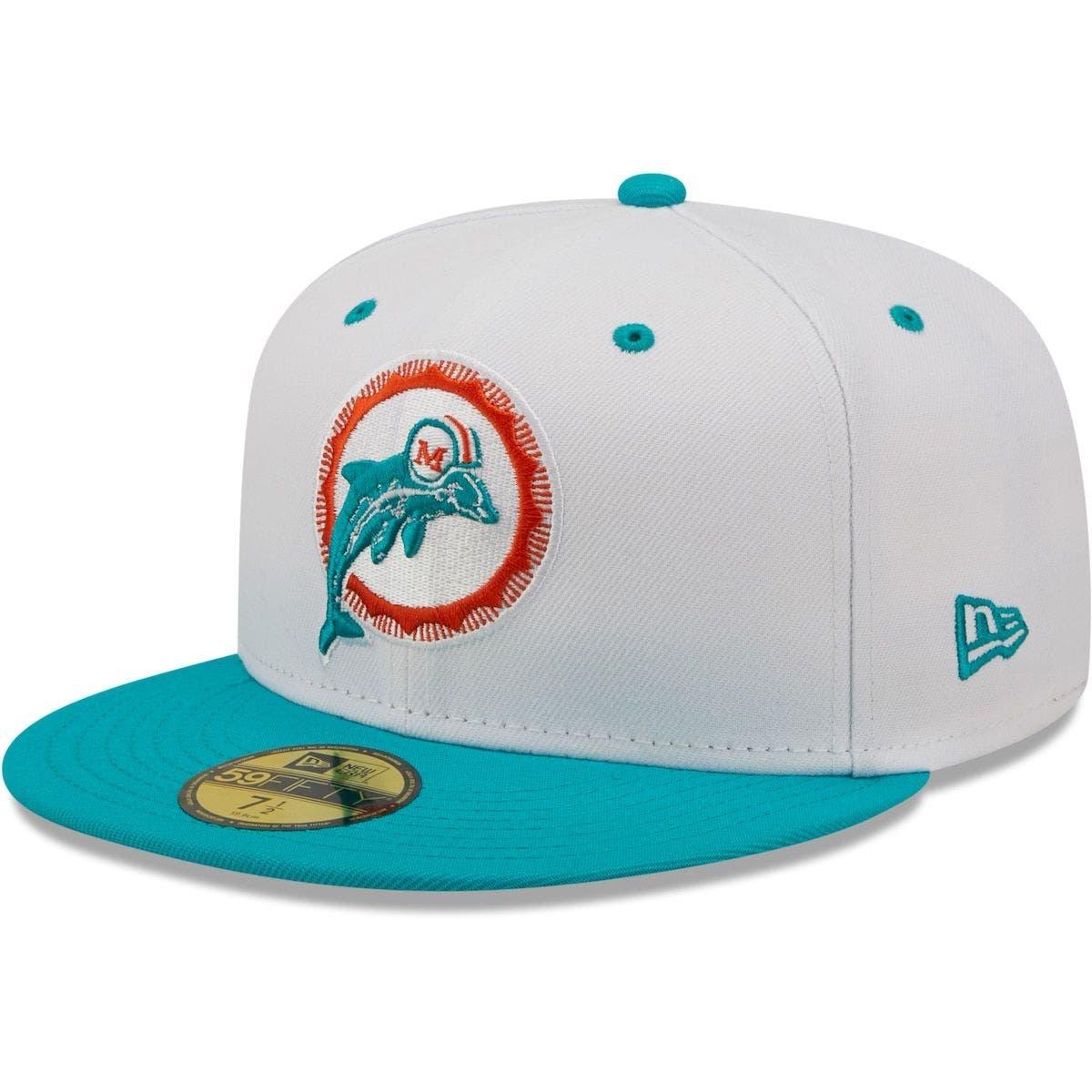 Miami Dolphins 2022 NFL DRAFT FLEX Black-Aqua Hat