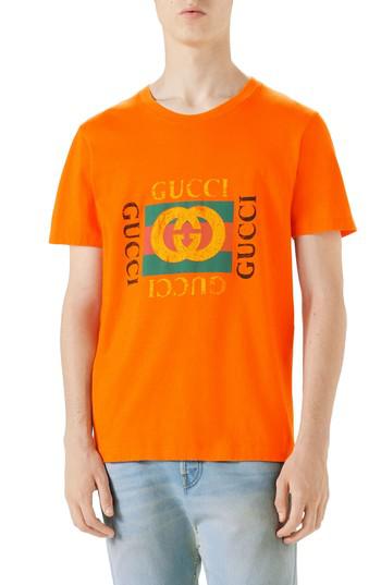 gucci orange shirt