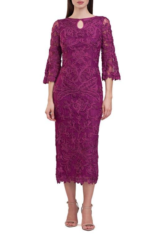 JS Collections Perla Soutache Sheath Dress in Purple | Lyst