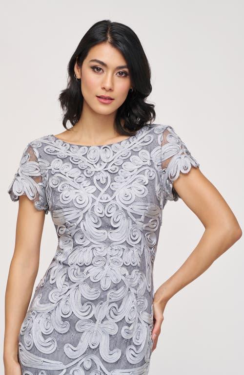 JS Collections Soutache Lace Cocktail Dress in Gray | Lyst