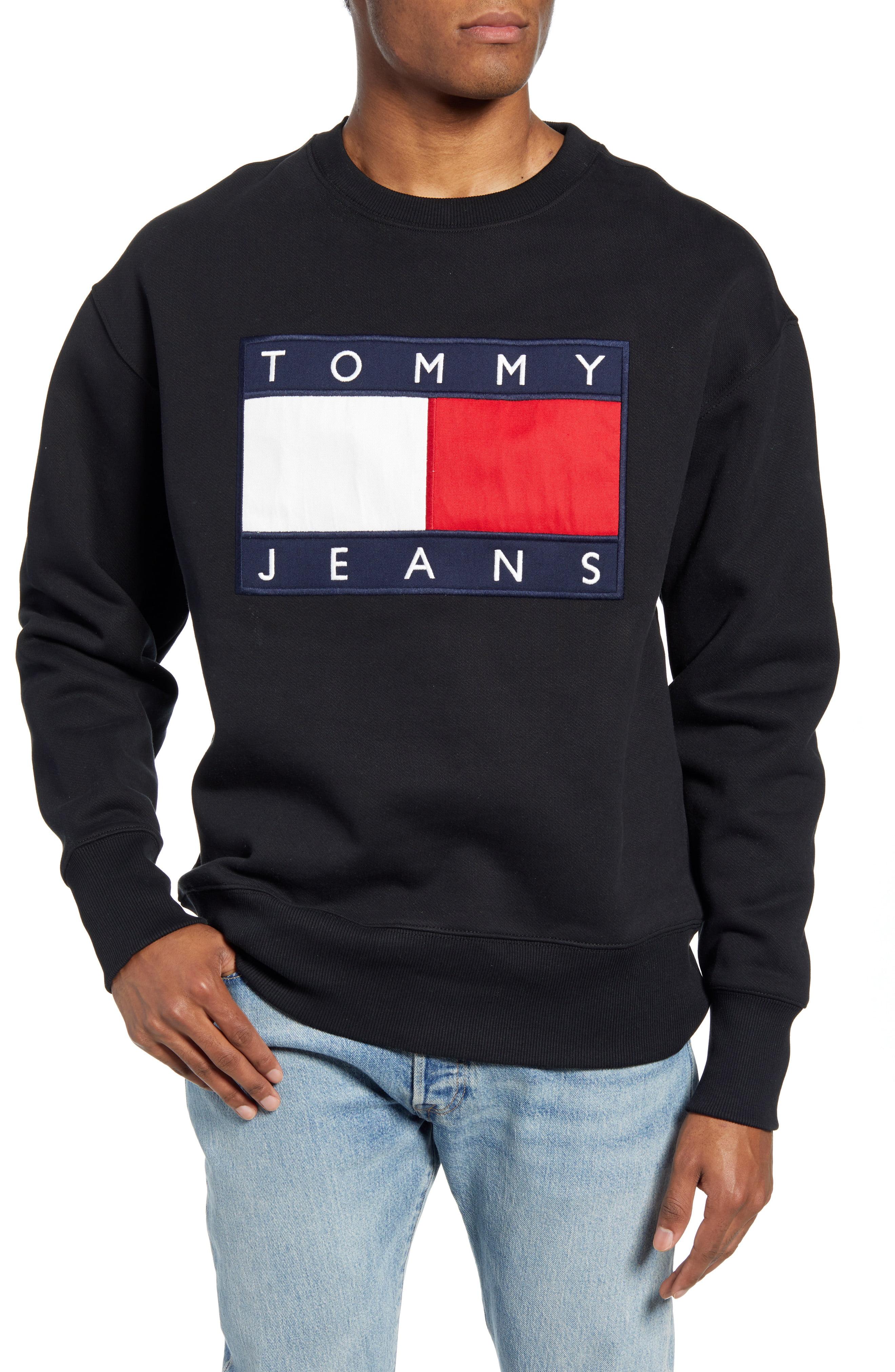 tommy jeans outdoors flag zip fleece