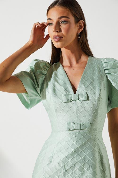 coast mint green dress Auburn | Mint Placement Floral Halter-Neck Midi Dress main image 0