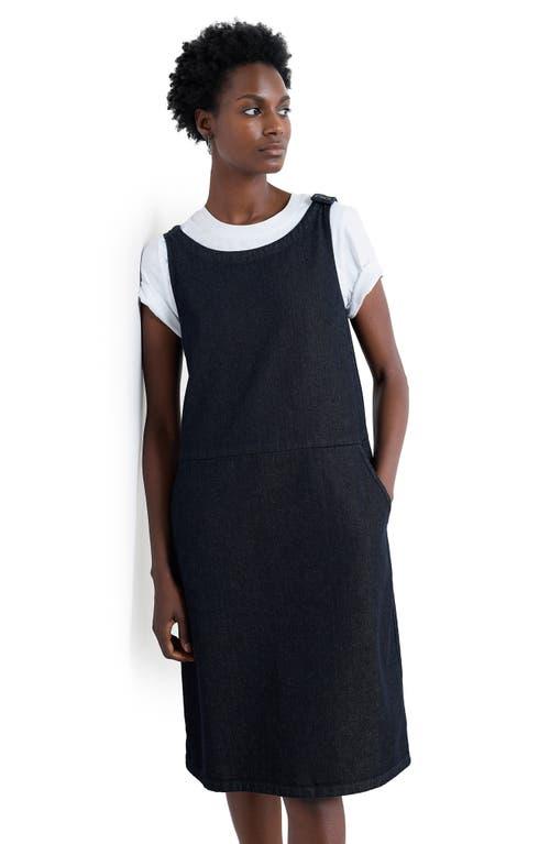 white christmas dresses SO ME Button Down Pocket Front Pinafore Dress – Blue Zone Planet main image 0
