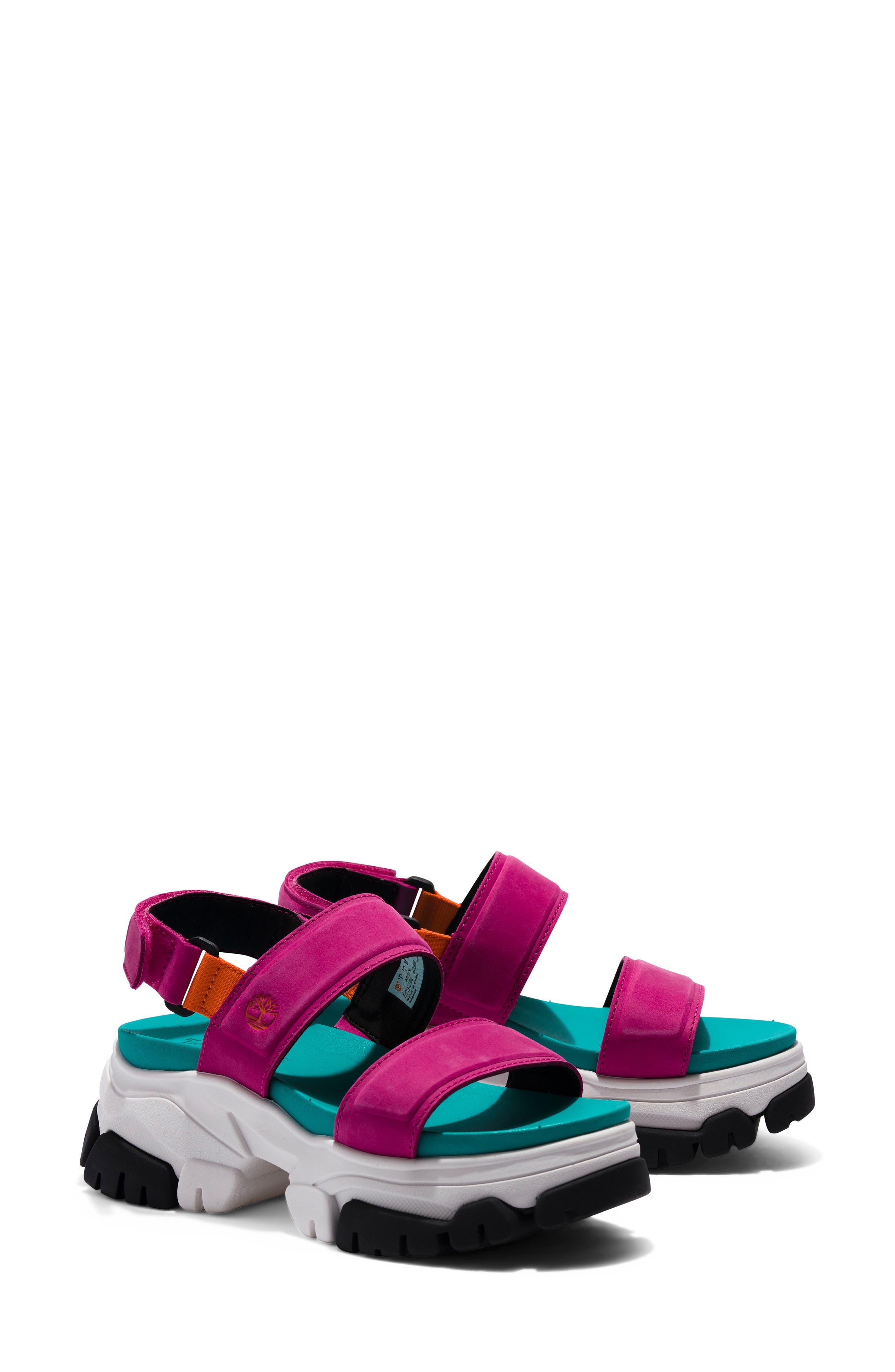 Timberland Adley Way Platform Sandal in White Lyst