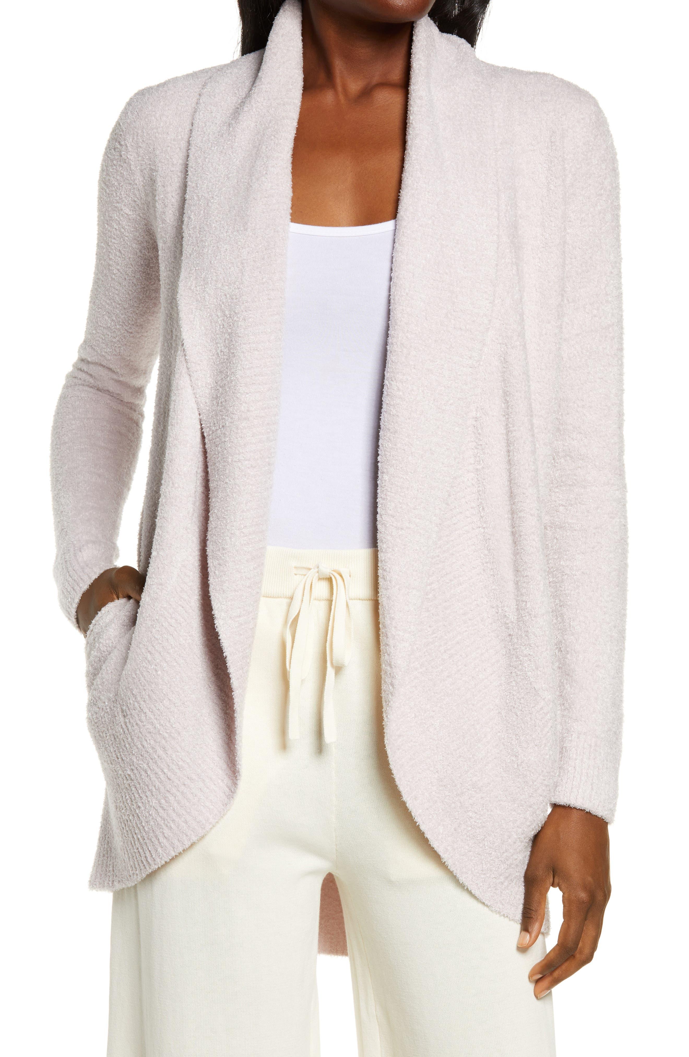 Barefoot Dreams Cozychic Lite® Circle Cardigan in White | Lyst