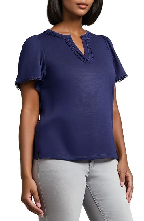 売れ筋商品|||ジョーンズニューヨーク Tシャツ トップス レディース Petite Lace T-Shirt Pacific Navy Jones New York T-shirts for Women | Online Sale up to 66