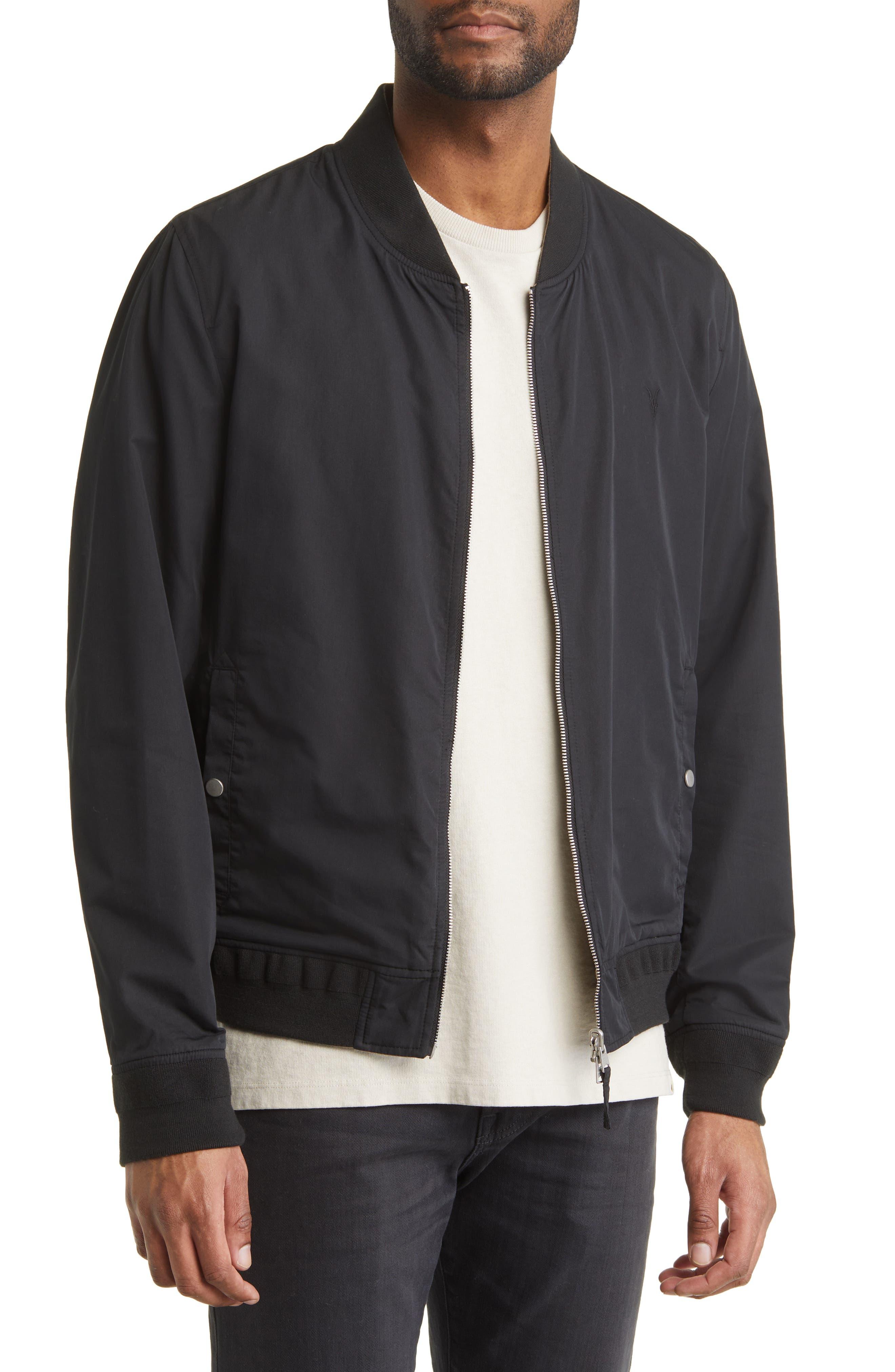 AllSaints Bassett Reversible Bomber Jacket in Black for Men Lyst