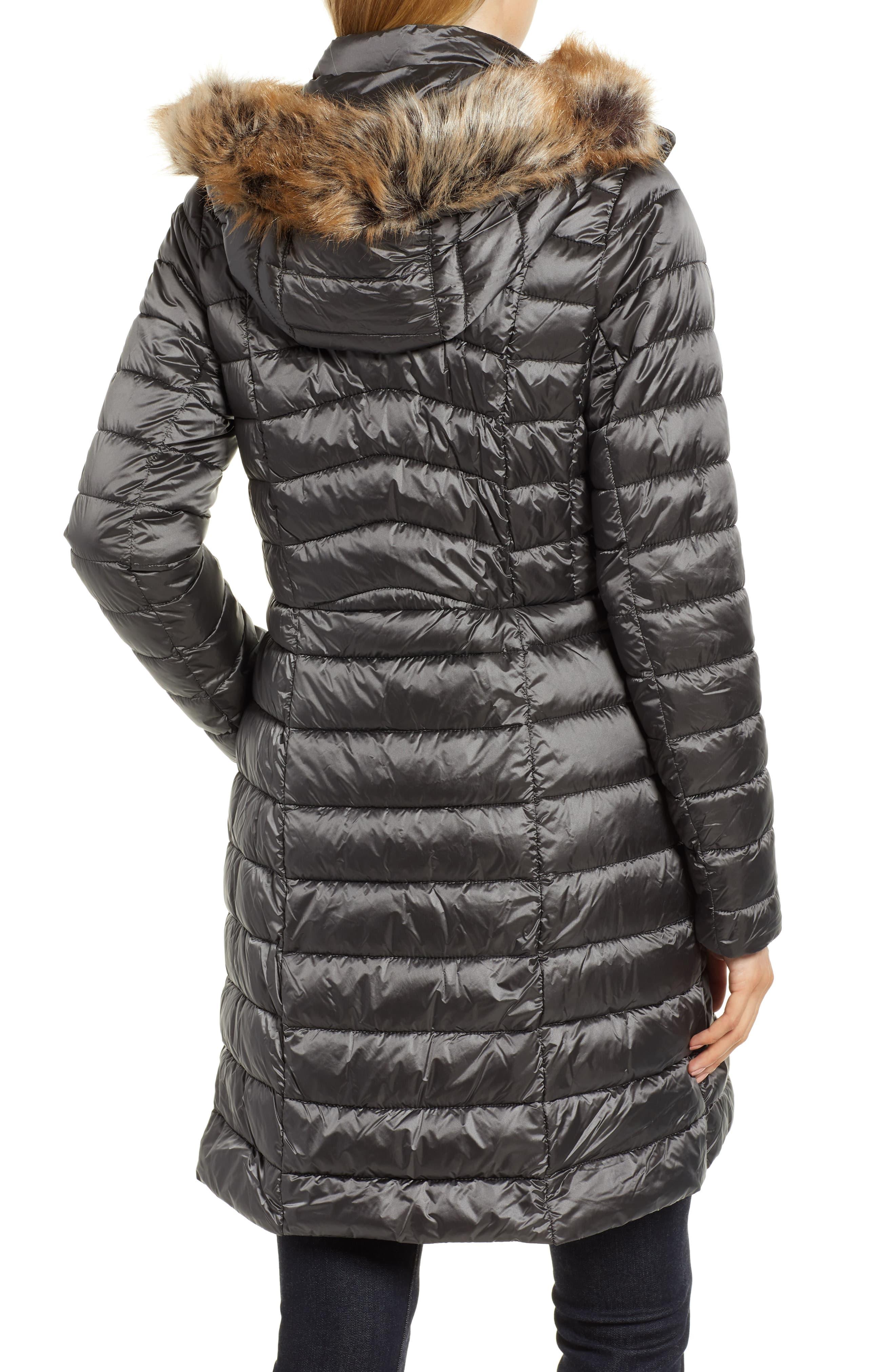 barbour berneray long quilted coat with hood