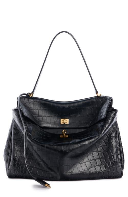 ショルダーバッグ・ポシェット BALENCIAGA Rodeo leather shoulder bag with croco effect BALENCIAGA Rodeo medium croc-effect leather shoulder bag